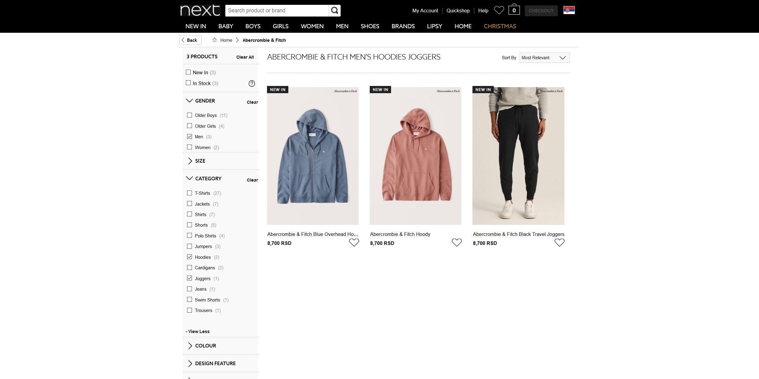 Aleksandar Vučić, trenerka, moda Foto: Pritnscreen/www.nextdirect.com