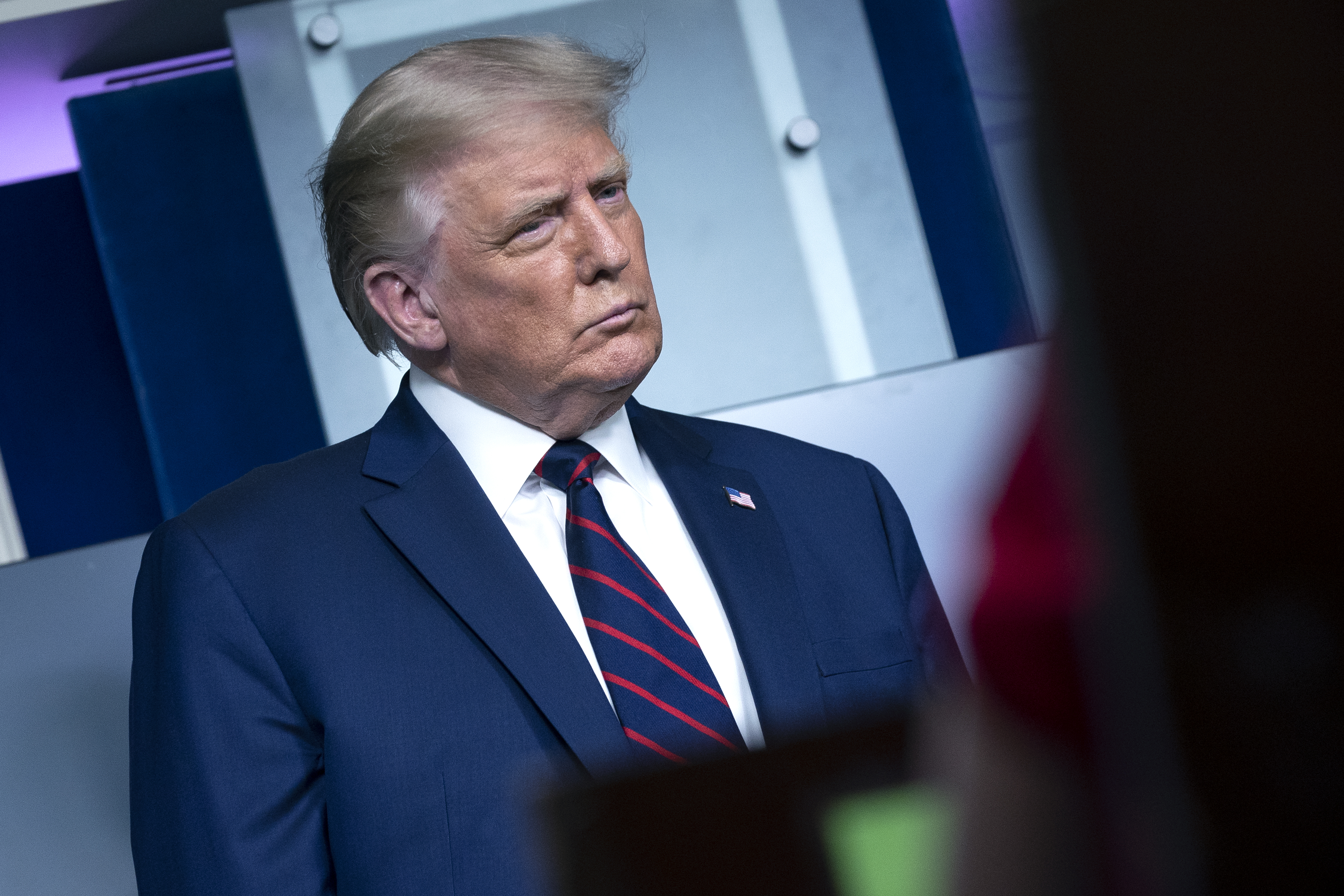 President Trump Holds News Conference In Brady Press Briefing Room