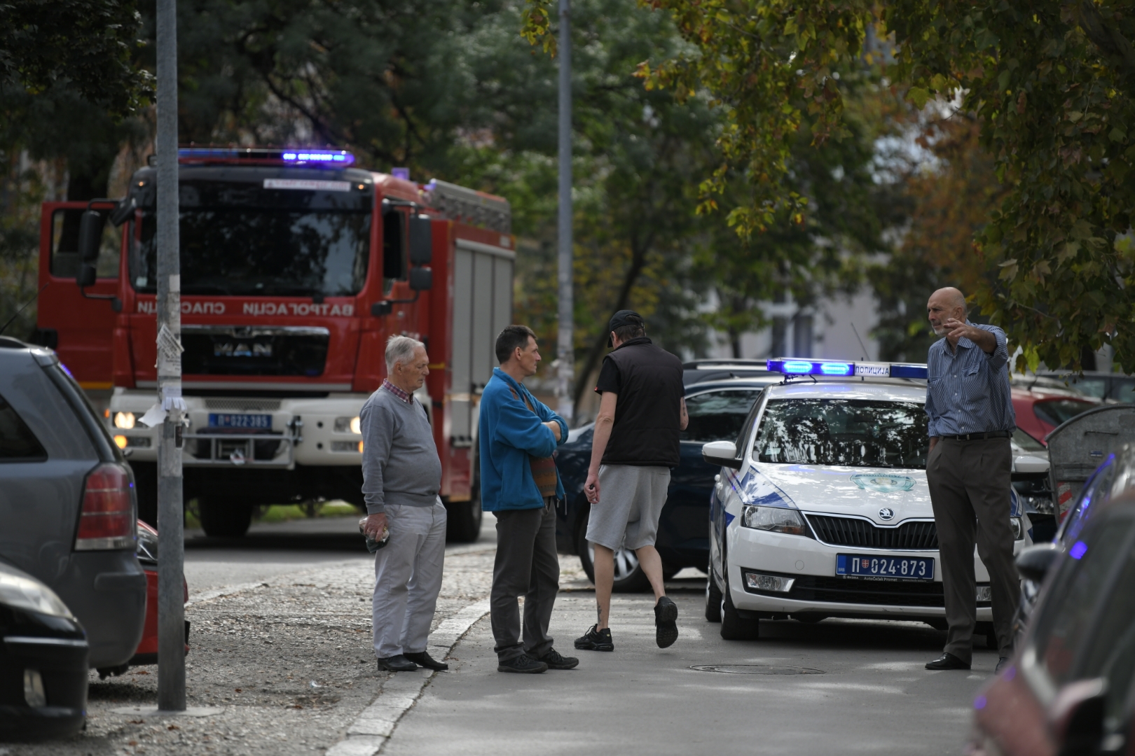 Beograd, 06.10.2020. Dorćol, Pančićeva ulica, čovek pao sa zgrade Foto: Dragan Mujan/Nova.rs
