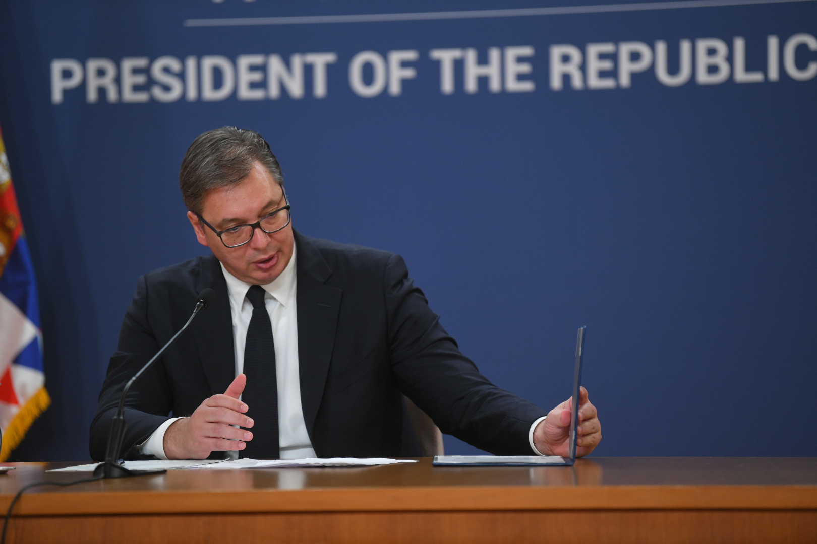 Beograd 05. oktobar 2020. Aleksandar Vucic predsednik Srbije na konferenciji saopstava ime novog mandatara Vlade Srbije Foto:Nemanja Jovanović/Nova.rs
