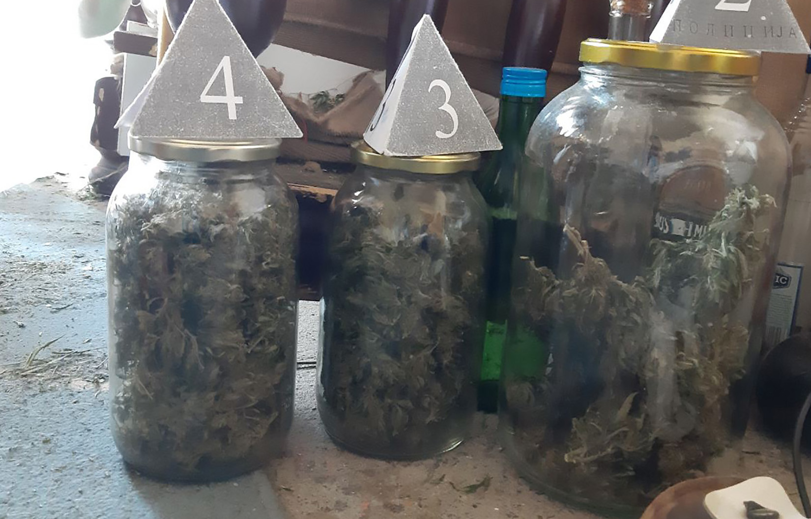 Kragujevac zaplena 12 kilograma marihuane i 22 kilograma biljaka kanabis hapsenje osumnjicenog M V, droga
