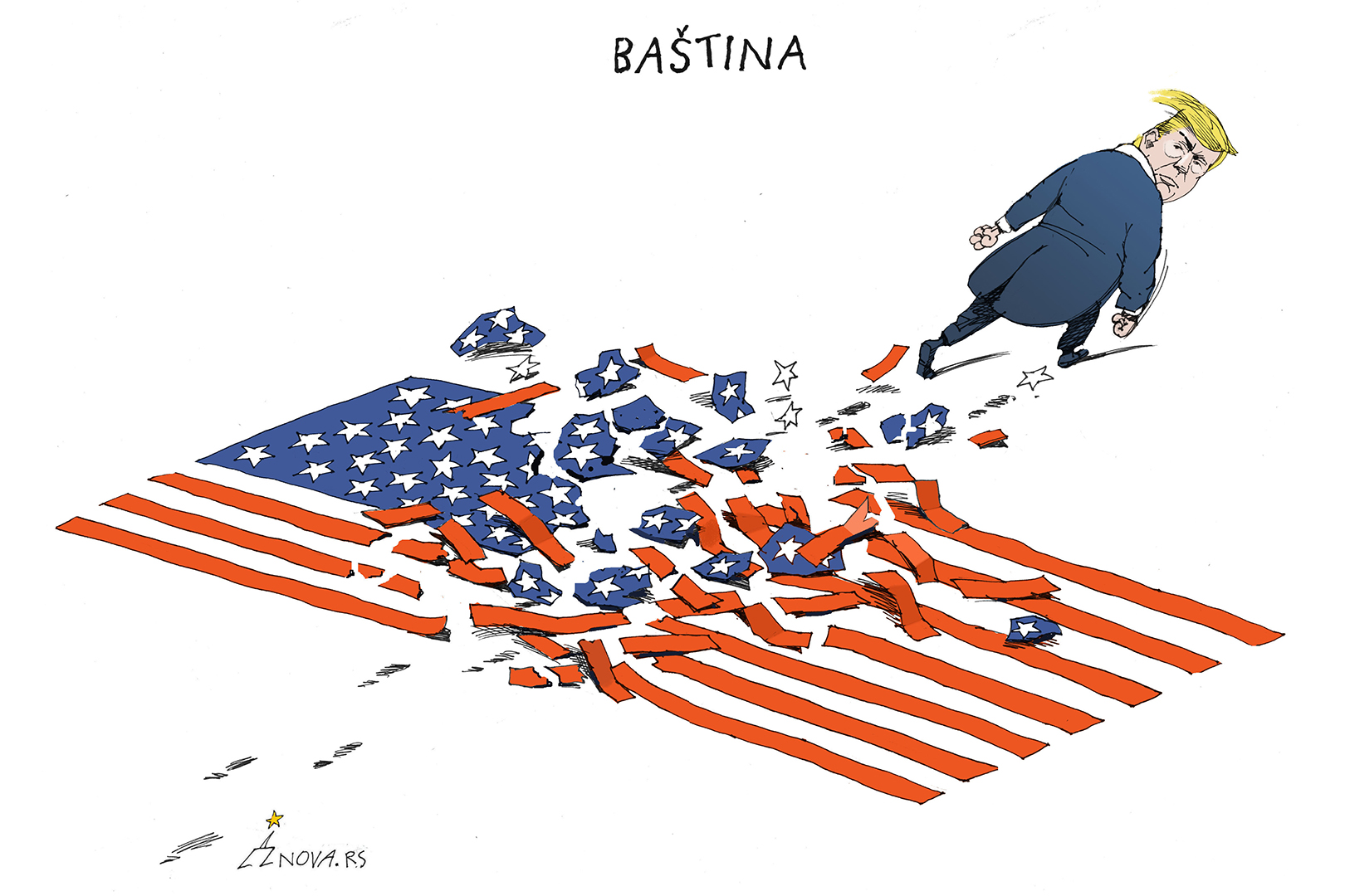 Bastina, karikatura, Dusan Petricic