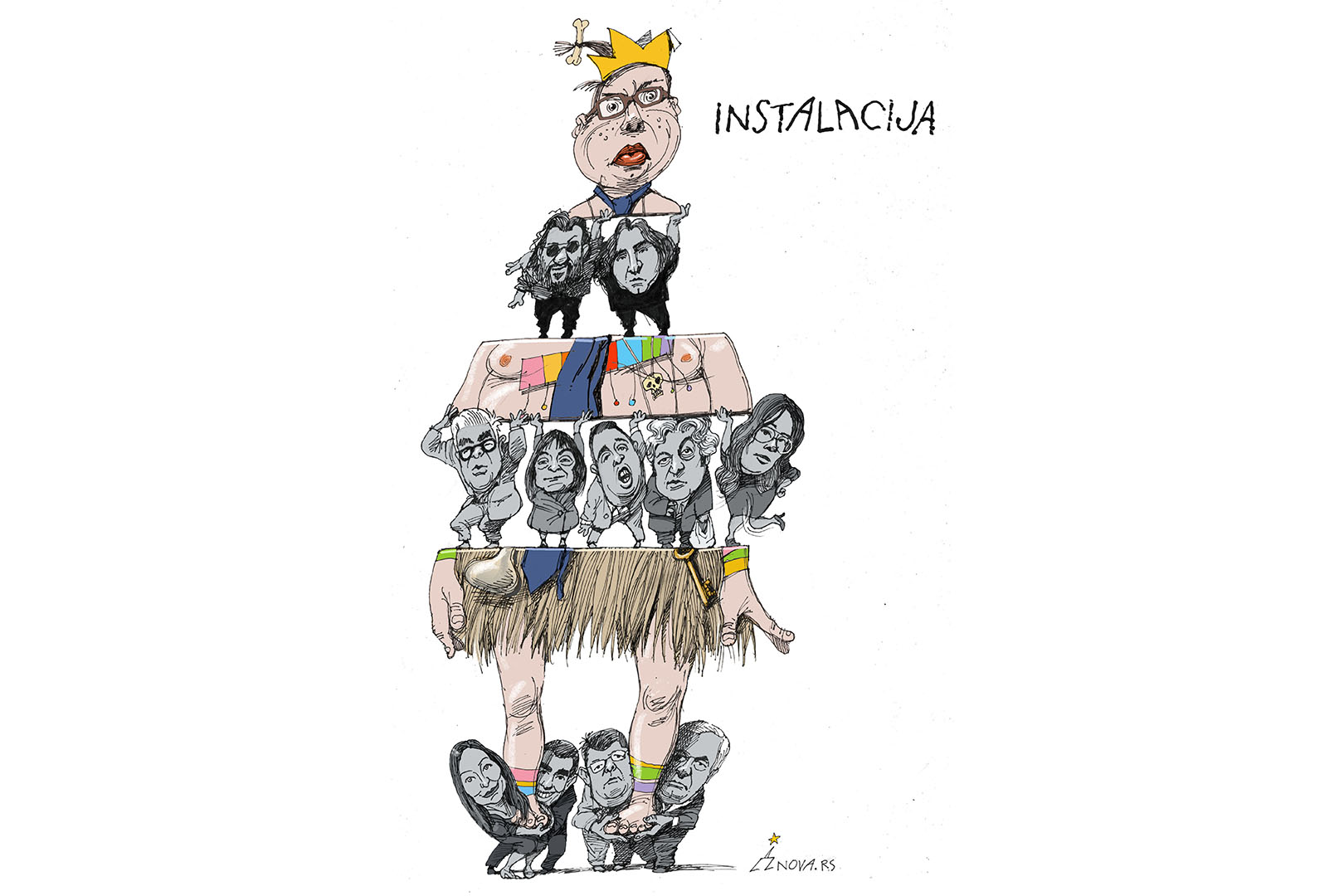 Karikatura Instalacija Dusan Petricic