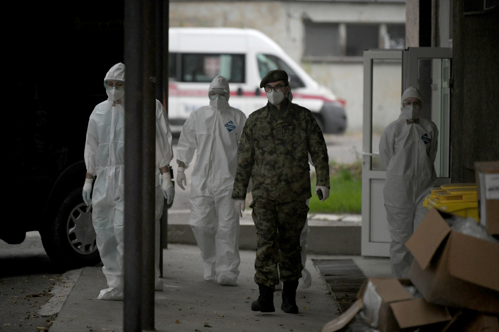 Beograd, 20.11.2020. Vojnomedicinska akademija, VMC Karaburma, kovid, koronavirus, Irinej patrijarh umro Foto: Dragan Mujan/Nova.rs