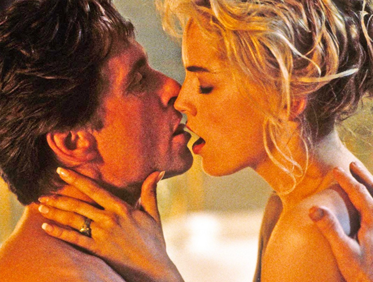 BASIC INSTINCT 1992 TriStar Pictures film with Sharon Stone and Michael Douglas