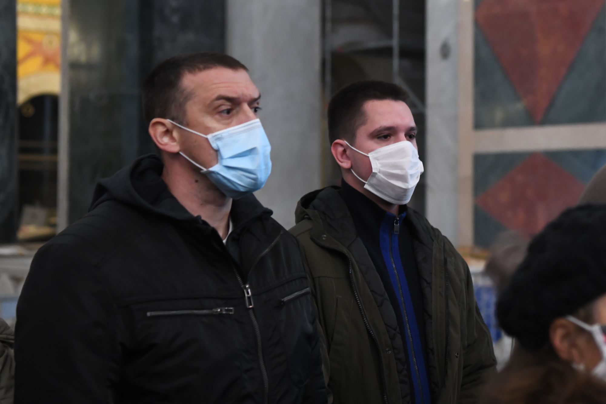 Beograd 21. novembar 2020. Hram Svetog Save, izlozeno telo upokojenog patrijarha Irineja Foto:Goran Srdanov/Nova.rs