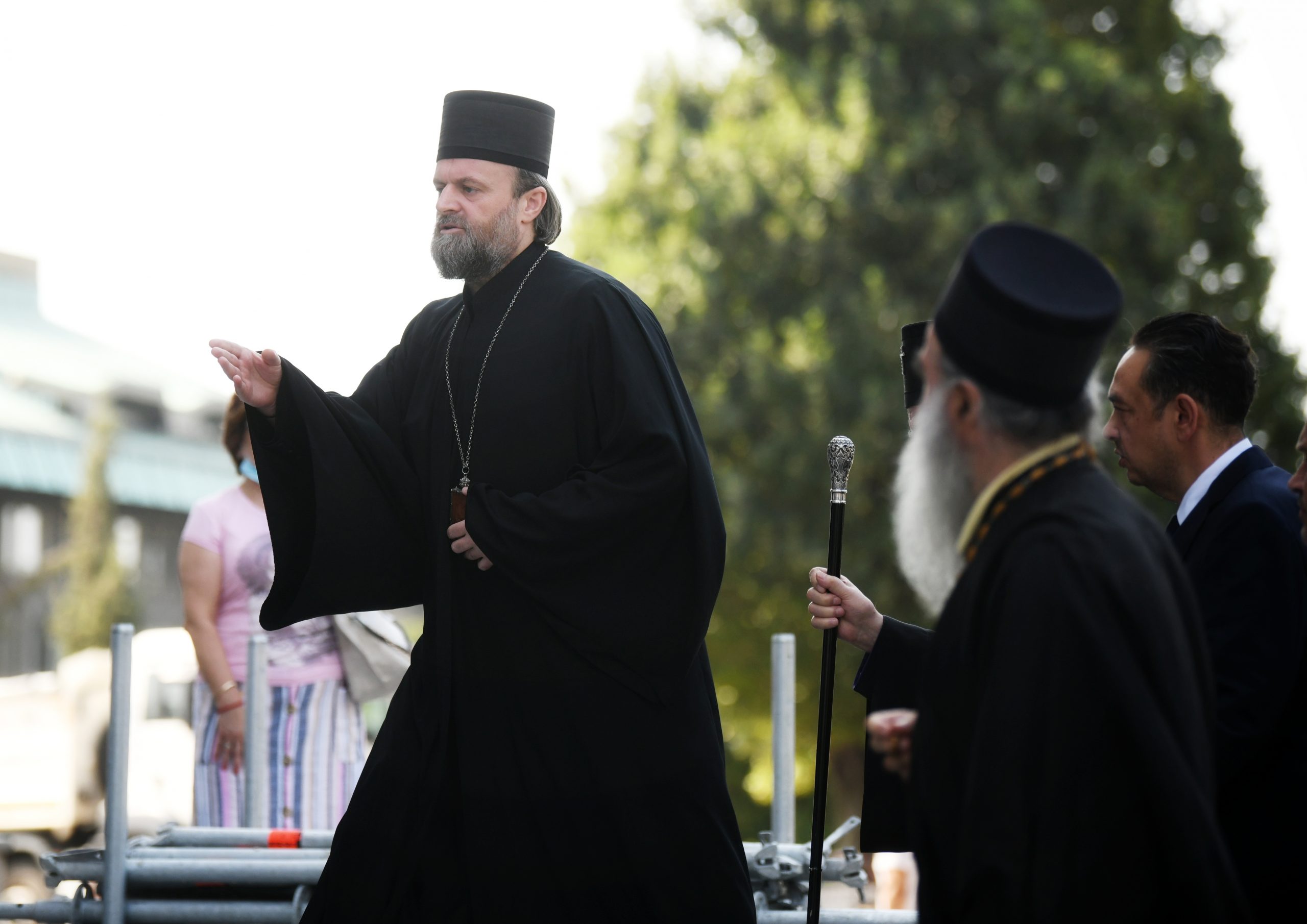 Beograd, 15.09.2020. Vladike, obilazak Hrama, Vladika Stefan Šarić, vikarni episkop patrijarha Irineja i starešina Hrama Svetog Save Foto: Vesna Lalić/Nova.rs