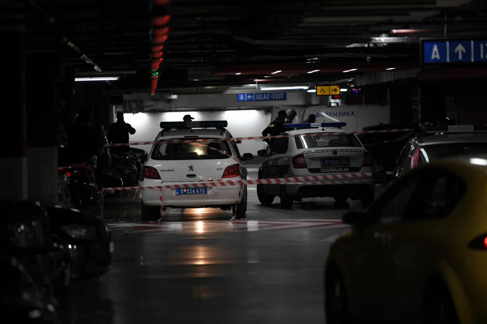 Beograd 17.10.2020. Ušće, garaža, pucnjava, policija, uvidjaj, uviđaj Foto: Dragan Mujan/Nova.rs aleksandar sarac