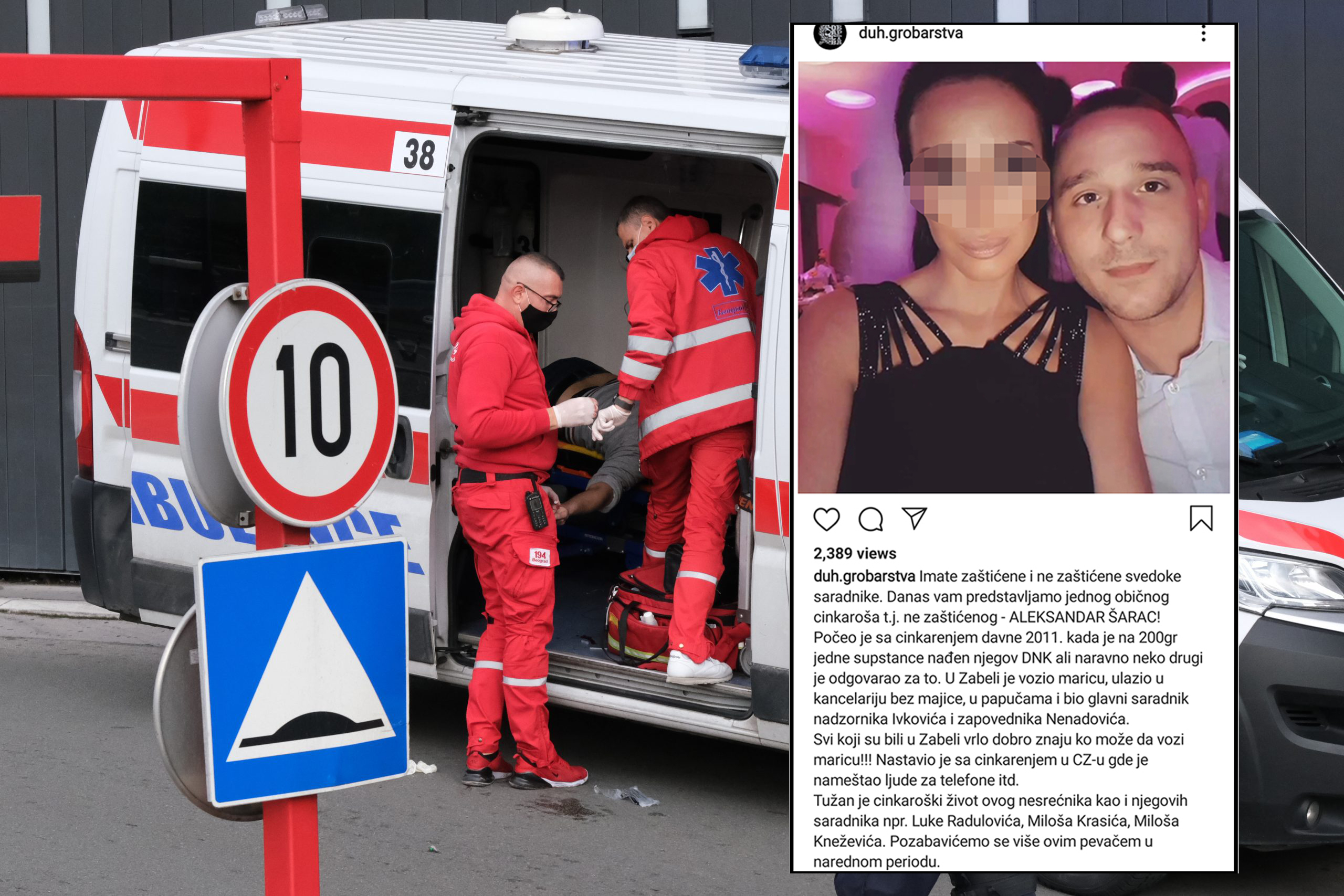 Beograd 17. oktobar 2020. Usce pucnjava hitna pomoc policija Foto:Vladislav Mitić/Nova.rs aleksandar sarac