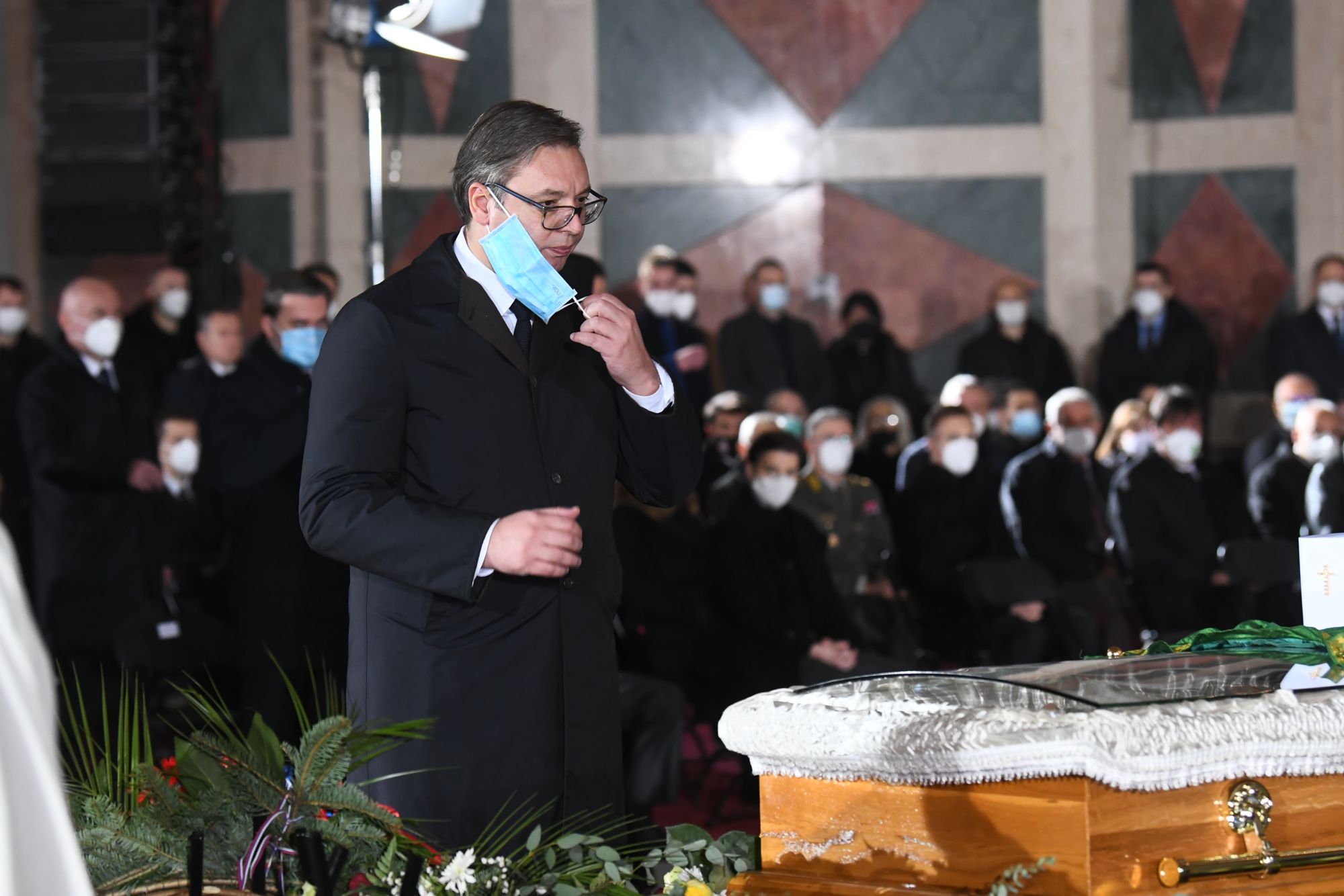 Beograd 22. novembar 2020. Sahrana patrijarha Irineja u Hramu Svetog Save Foto:Goran Srdanov/Nova.rs