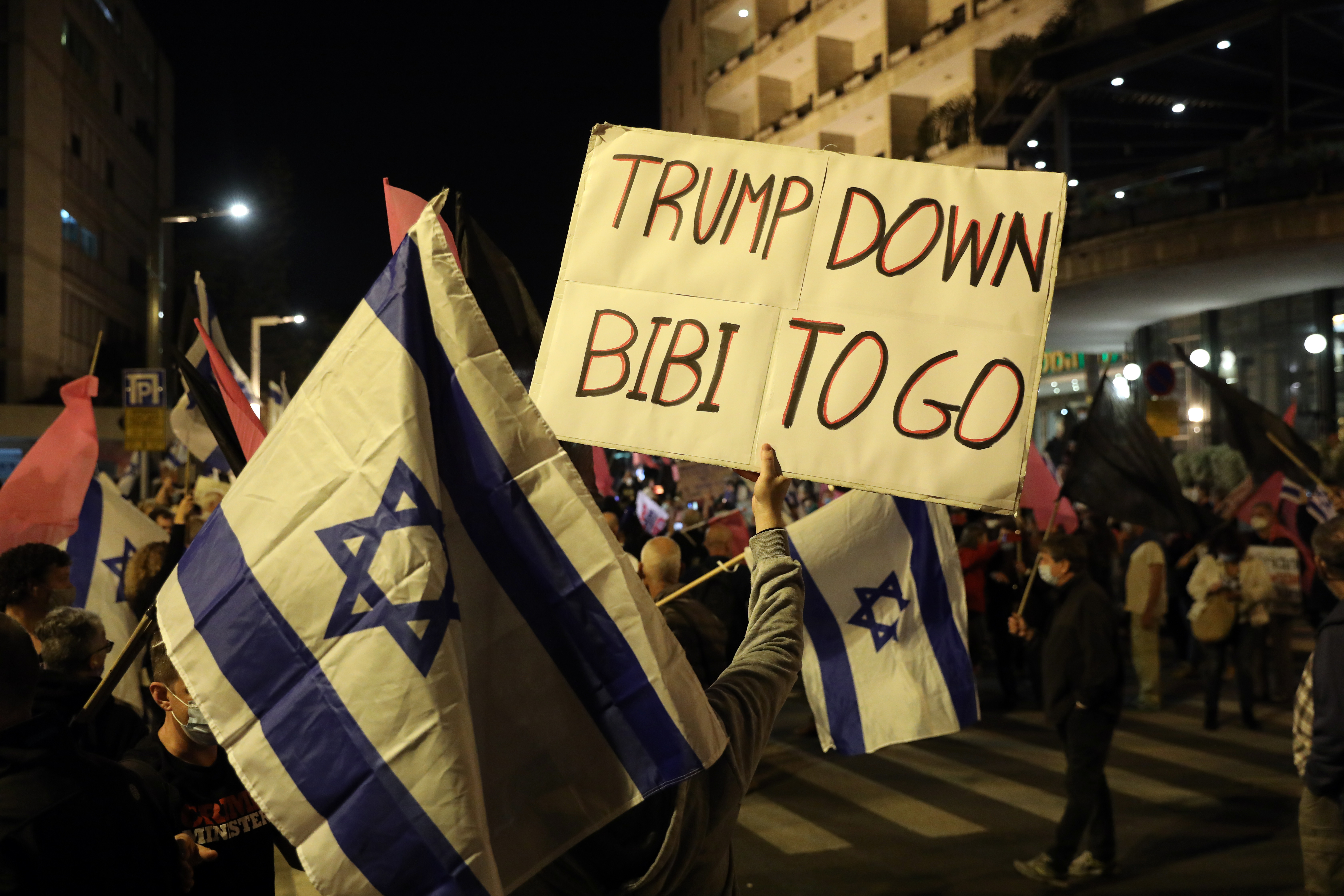 Anti-Netanyahu protest in Jerusalem