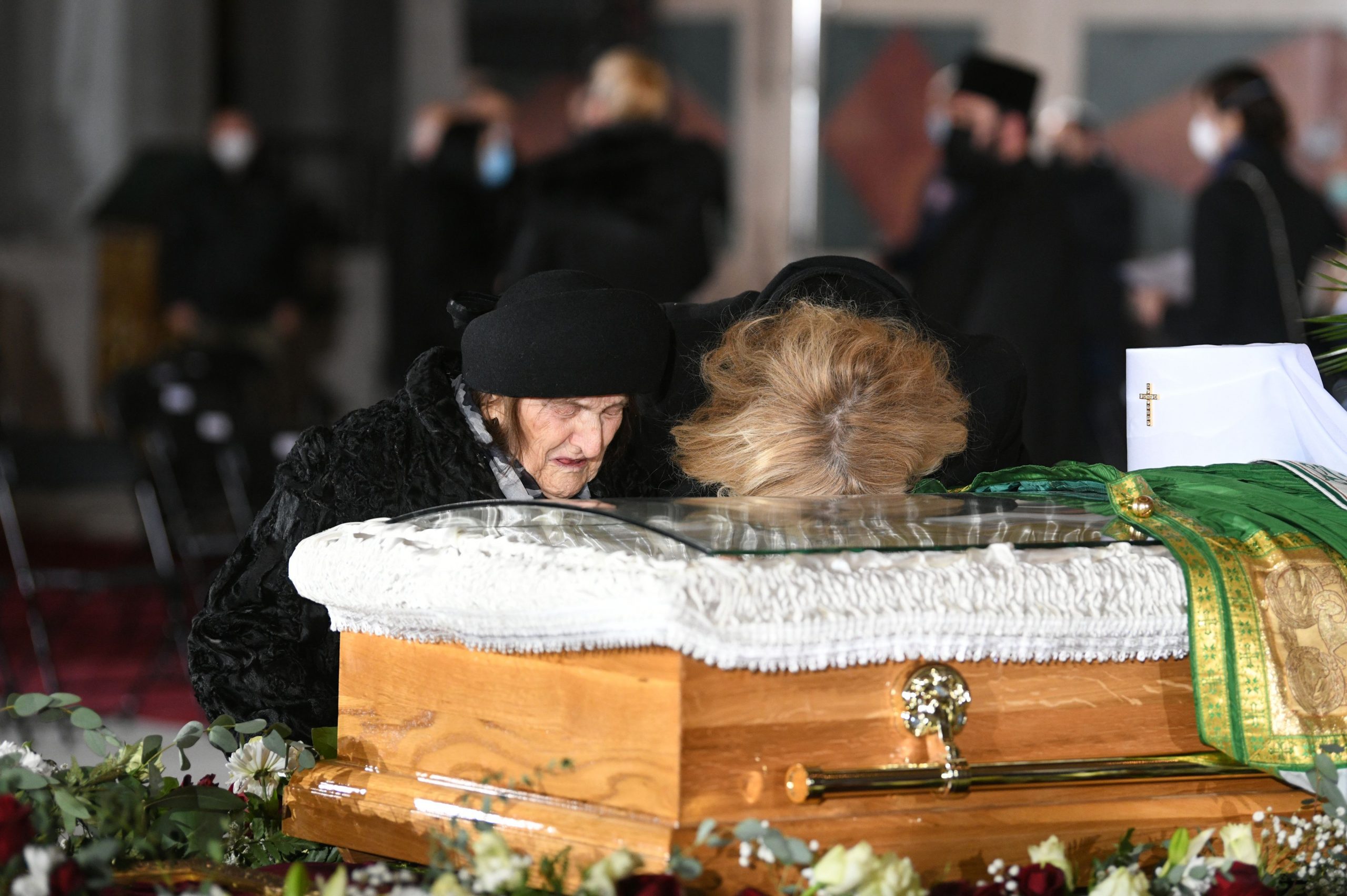 Beograd 22. novembar  2020. Sahrana patrijarha Irineja u Hramu Svetog Save sestra od tetke patrijarha Irineja Foto:Filip Krainčanić/Nova.rs