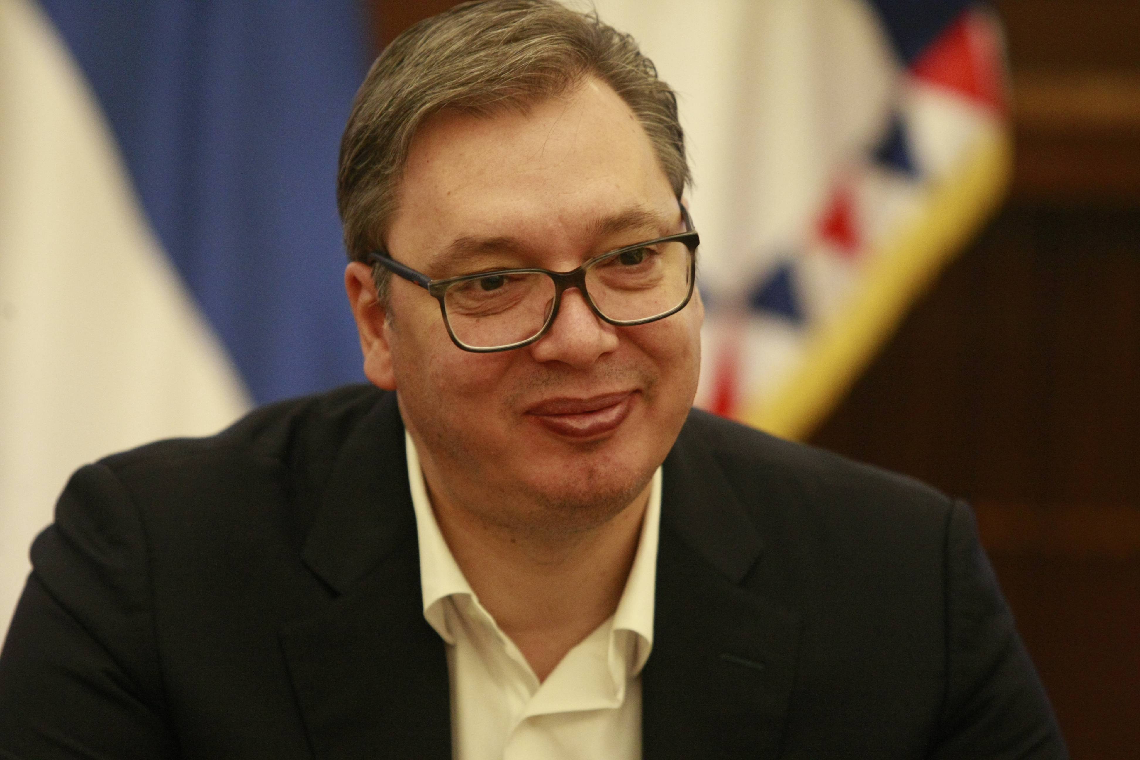 Beograd, 14.10.2020. - Predsednik Srbije Aleksandar Vucic i ambasador Hrvatske u Srbiji Hidajet Biscevic sastali su se danas u Generalnom sekretarijatu predsednika Srbije u Beogradu. (BETAPHOTO/MILOS MISKOV/)