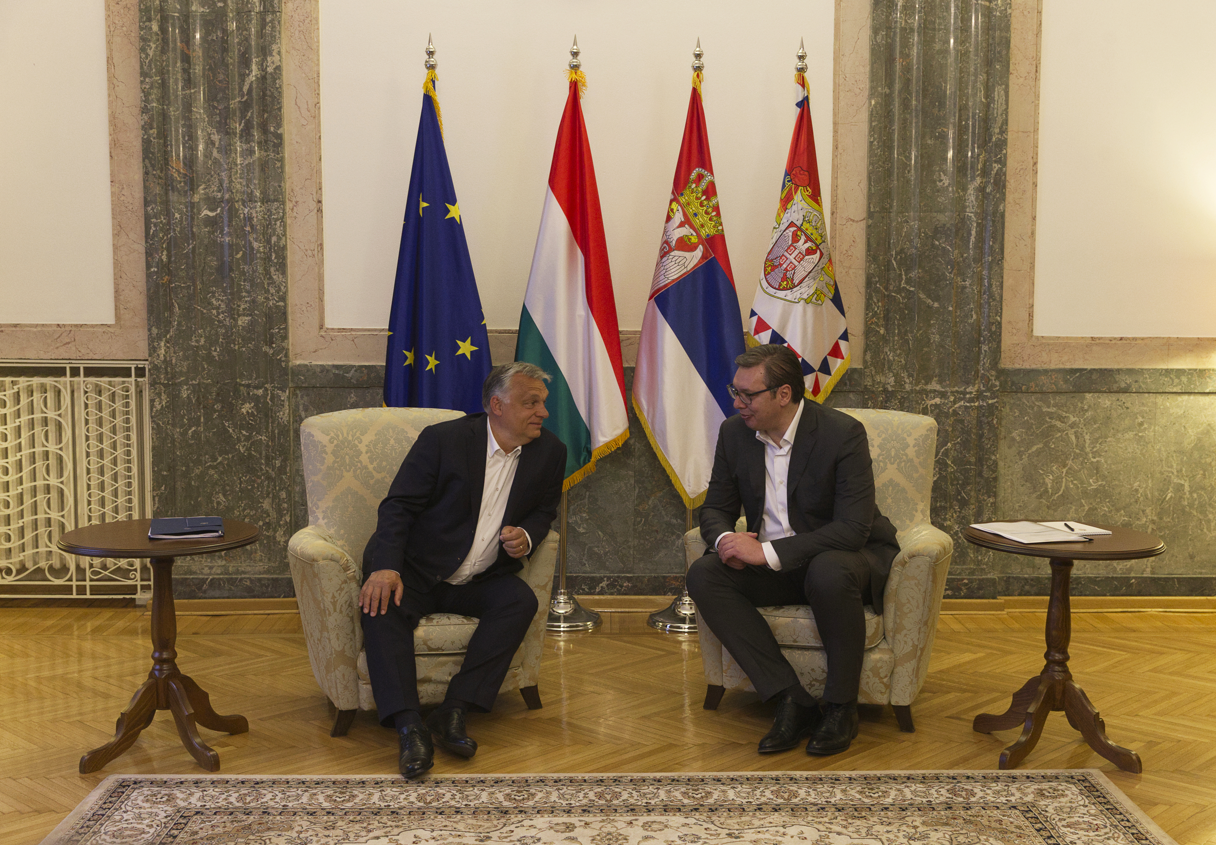 Hungarian Prime Minister Viktor Orban visits Serbia