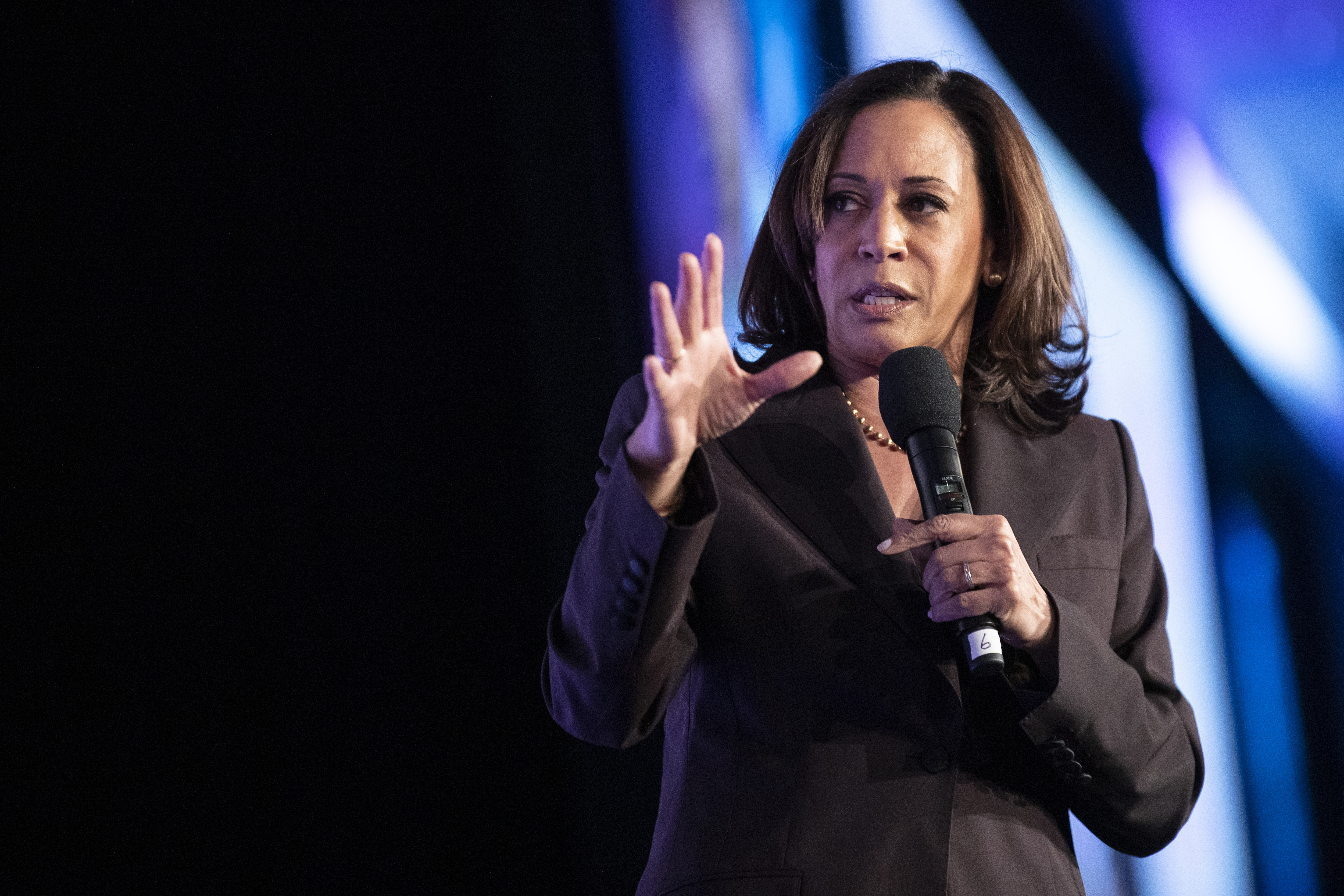 Kamala Harris attends SEIU's Unions for All summit in Los Angeles
