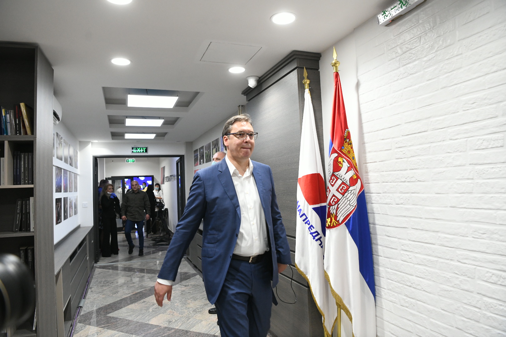 Beograd 21.06.2020. Aleksandar Vučić, SNS, Srpska napredna stranka, Izborni štab Foto: Vesna Lalić/Nova.rs