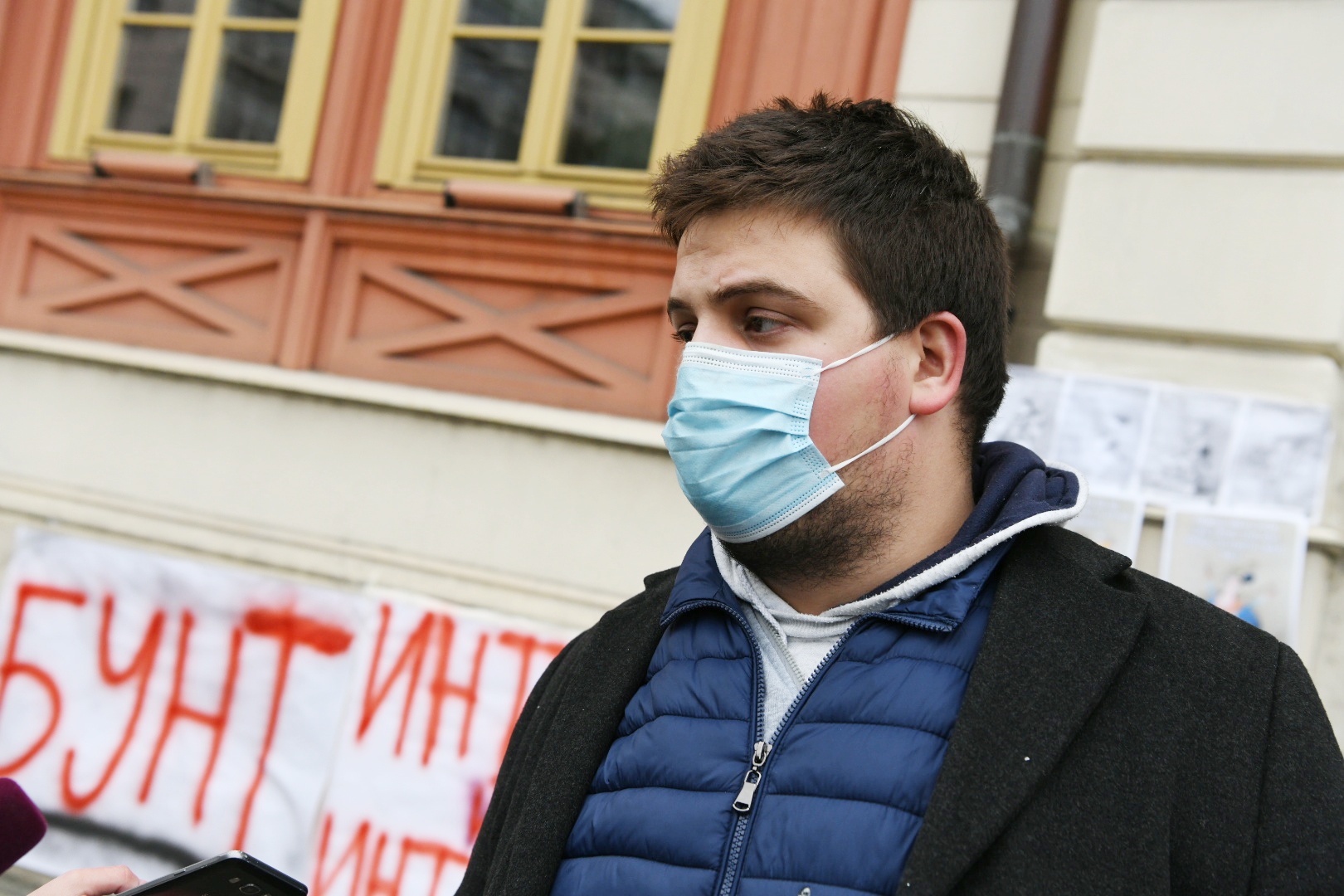 Beograd 27.11.2020. Rektorat, zgrada Rektorata, Beogradski univerzitet, blokada Rektorata, studenti, blokirili, zauzeli Rektorat, Kapetan Mišino zdanje Foto: Vesna Lalić/Nova.rs