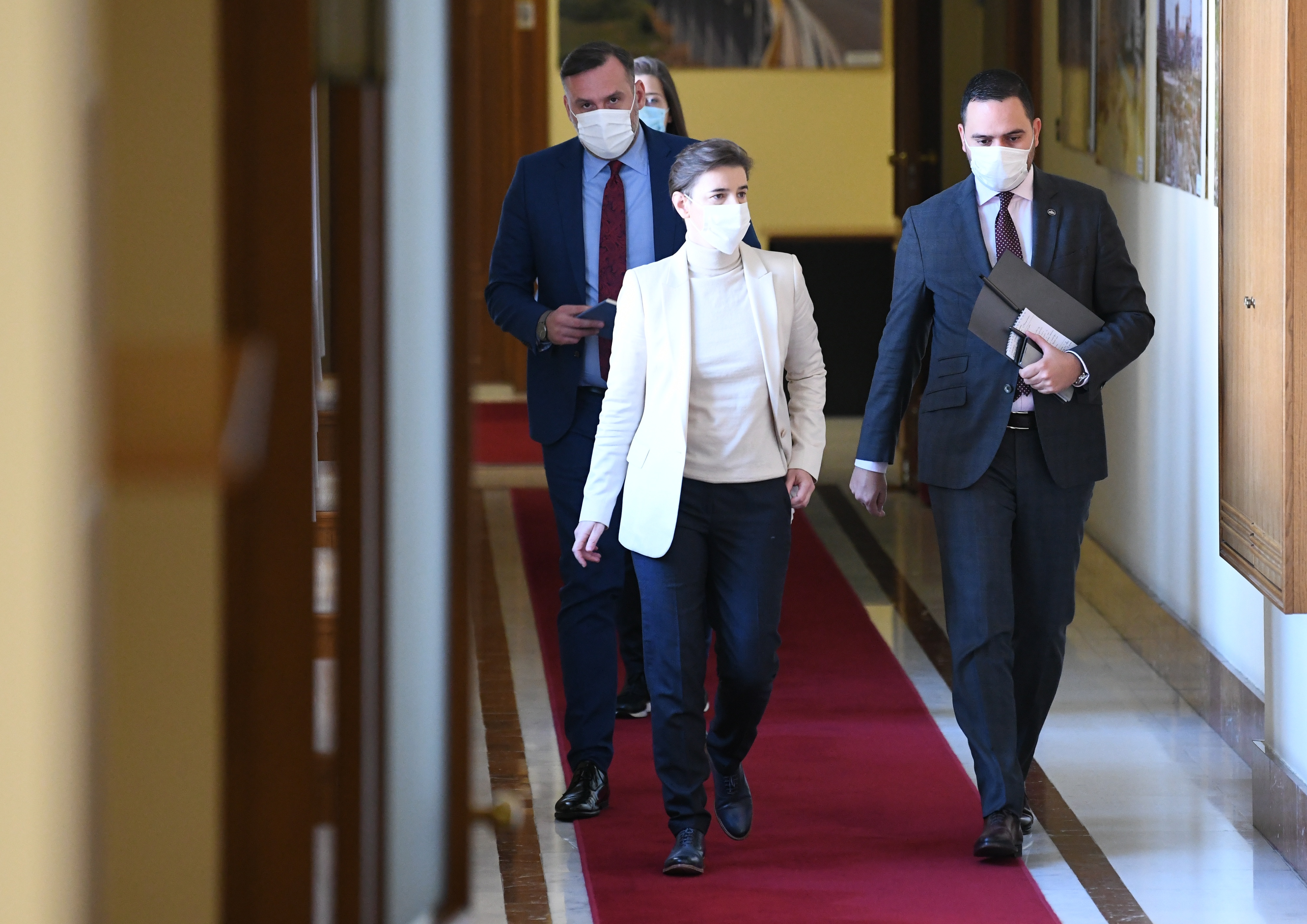 Beograd 20.10.2020. Ana Brnabić. Vlada Srbije, konsultacije, pregovori, nova vlada Foto: Vesna Lalić/Nova.rs  Miloš Popović