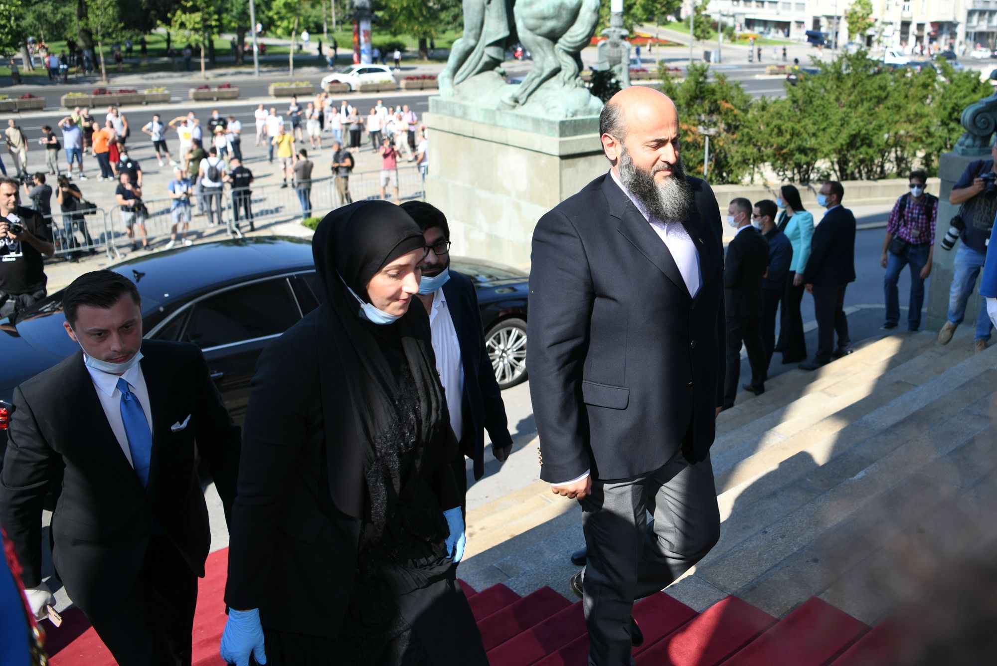 3.8.2020. Beograd, Konstituisanje skupštine, Skupština  Samir Tandir, Misala Pramenkovic, Muamer Zukorlic, Foto: Filip Krainčanić/Nova.rs
