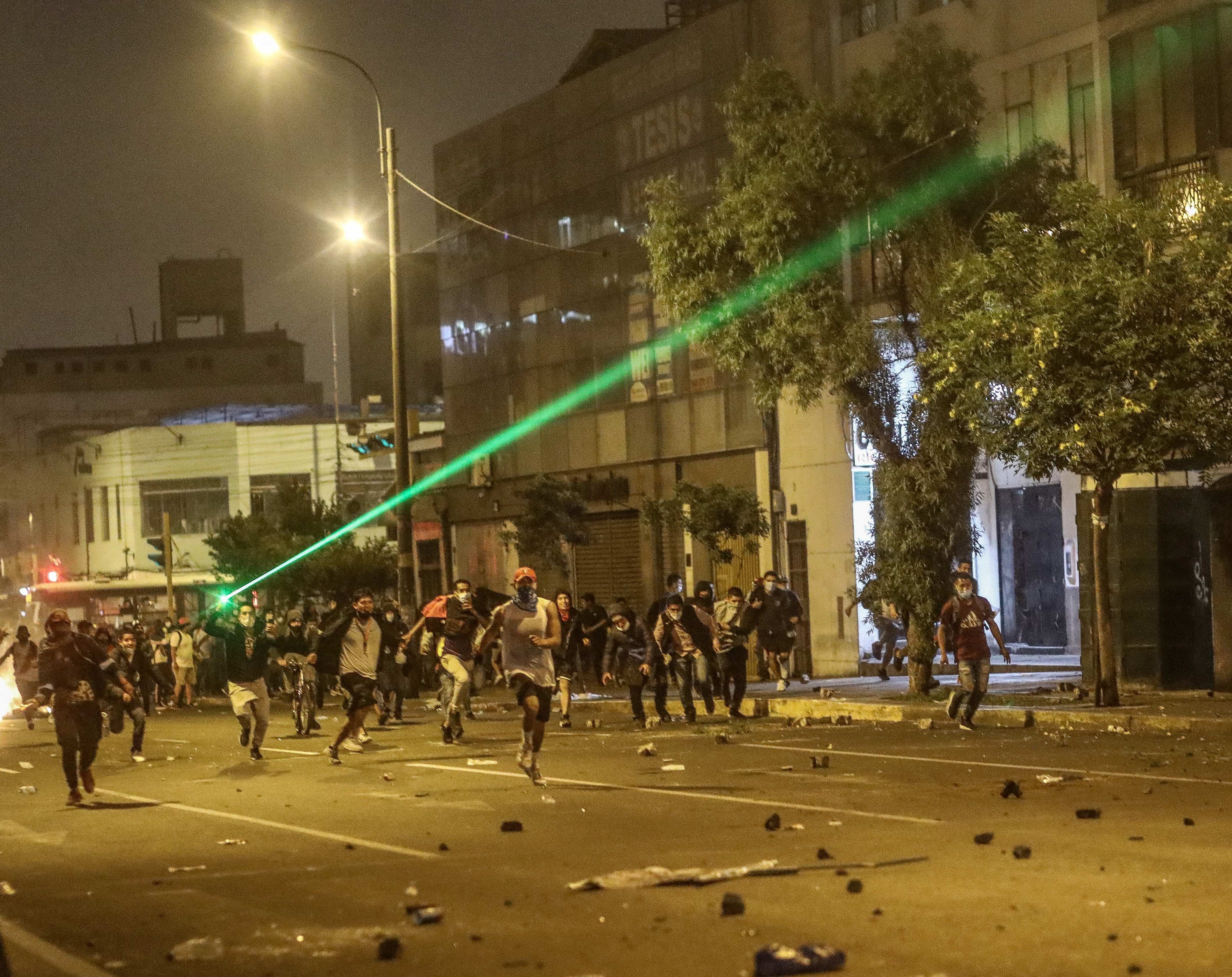 Anti-government protest in Lima, Peru