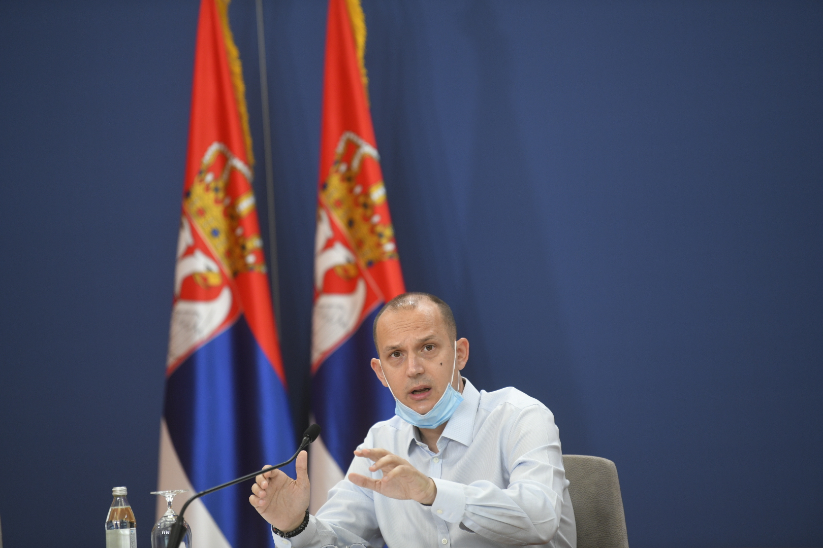 Beograd 02. avgust 2020. Konferencija za medije Kriznog staba povodom situacije sa koronavirusom u Srbiji Foto:Nemanja Jovanović/Nova.rs