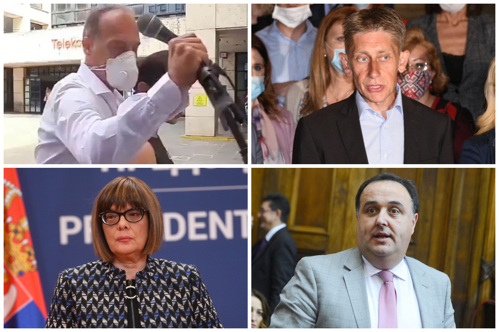 Draško Marković(kako otima mikrofon), Aleksandar Martinović, Zoran Babić, Maja Gojković kombo