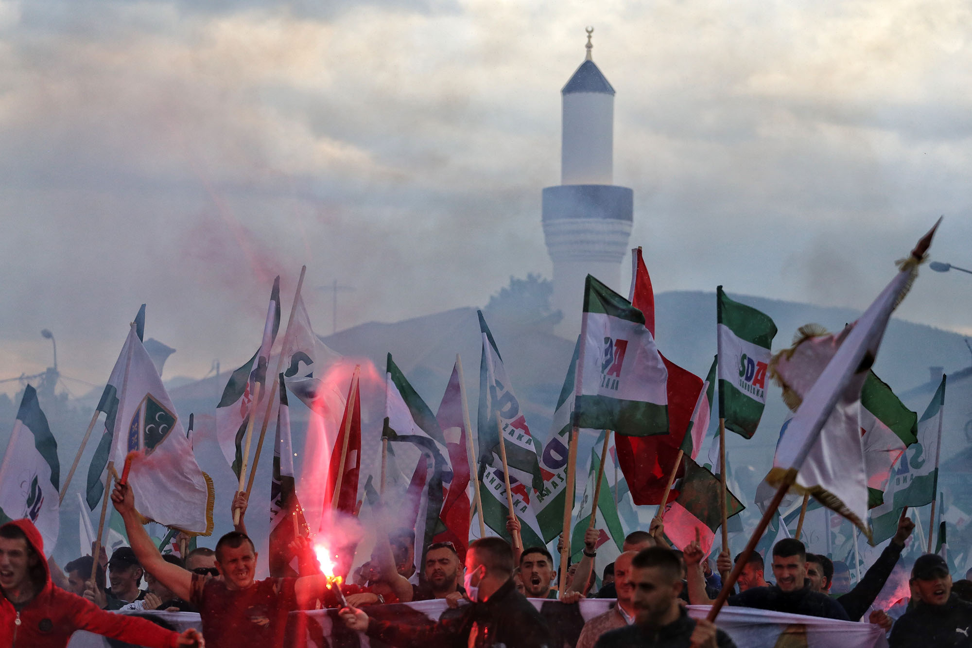 Pristalice Sulejmana Ugljanina Novi Pazar SDA Stranka demokratske akcije Sandzaka