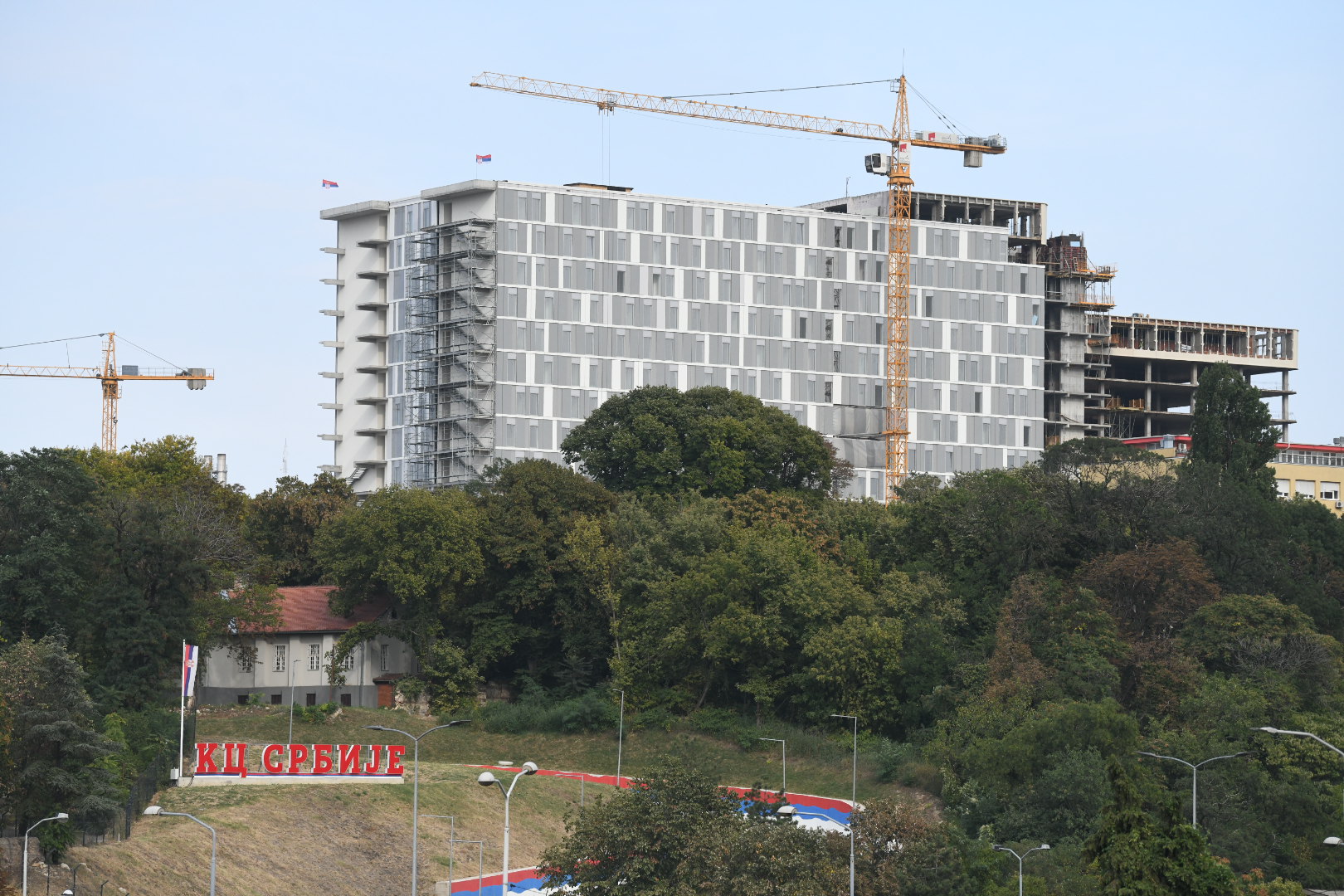 Beograd 18.09.2020. Klinički centar. Auto put, autoput, auto-put, gužva, zastoj Foto: Vesna Lalić/Nova.rs
