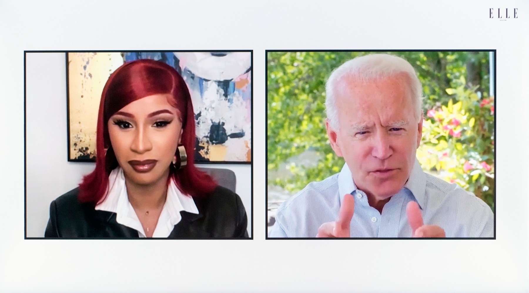 Cardi B Interviews Joe Biden for ELLE