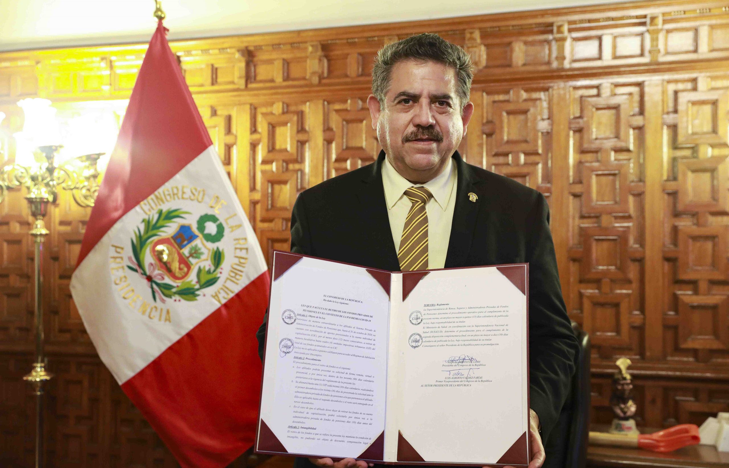 Manuel Merino made acting President of Peru