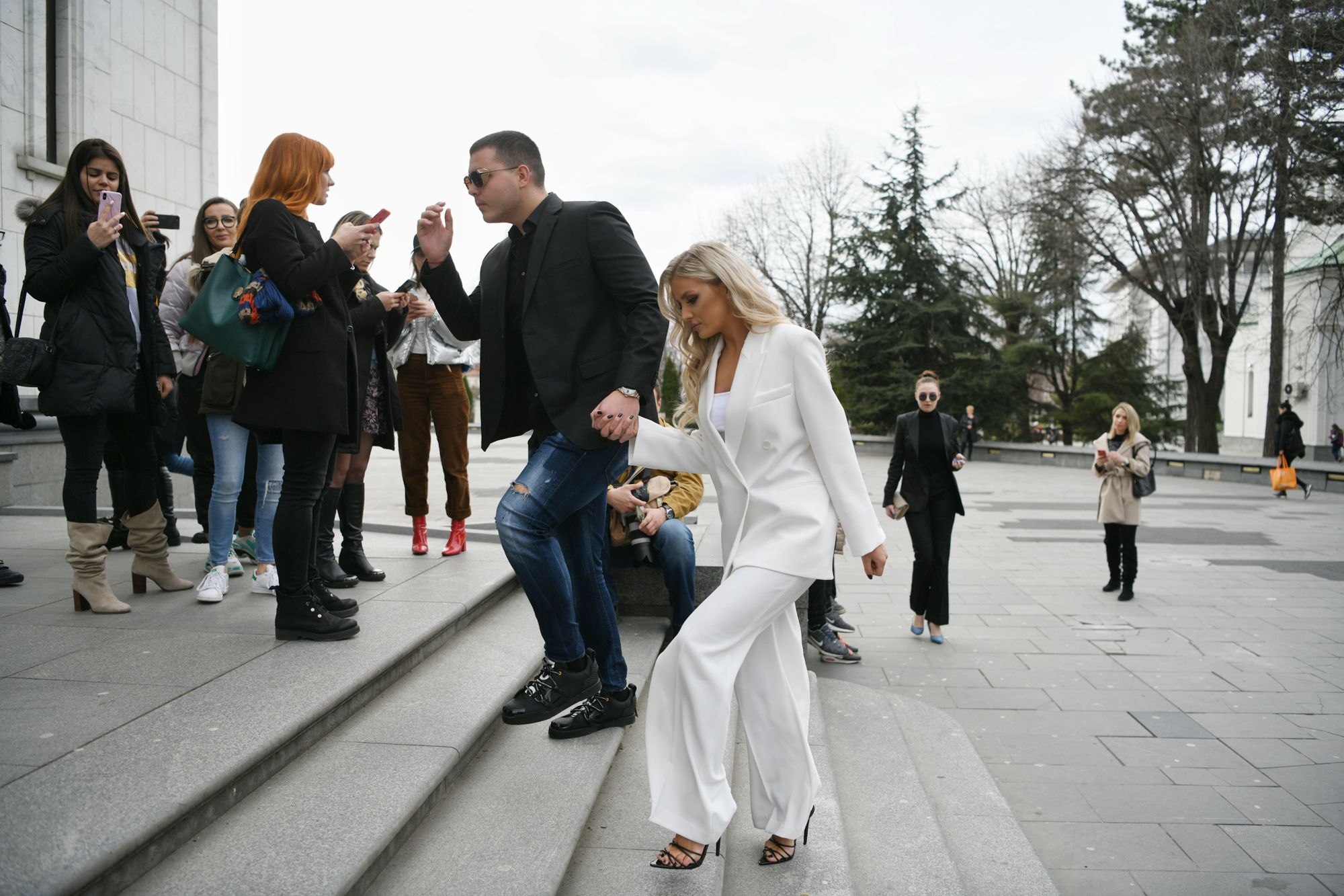 Beograd 11.03.2020. Aleksandra Prijović Filip Živojinović krštenje sina, Viktor Živojinović Sandra Miljaković Foto: Filip Krainčanić/Nova.rs