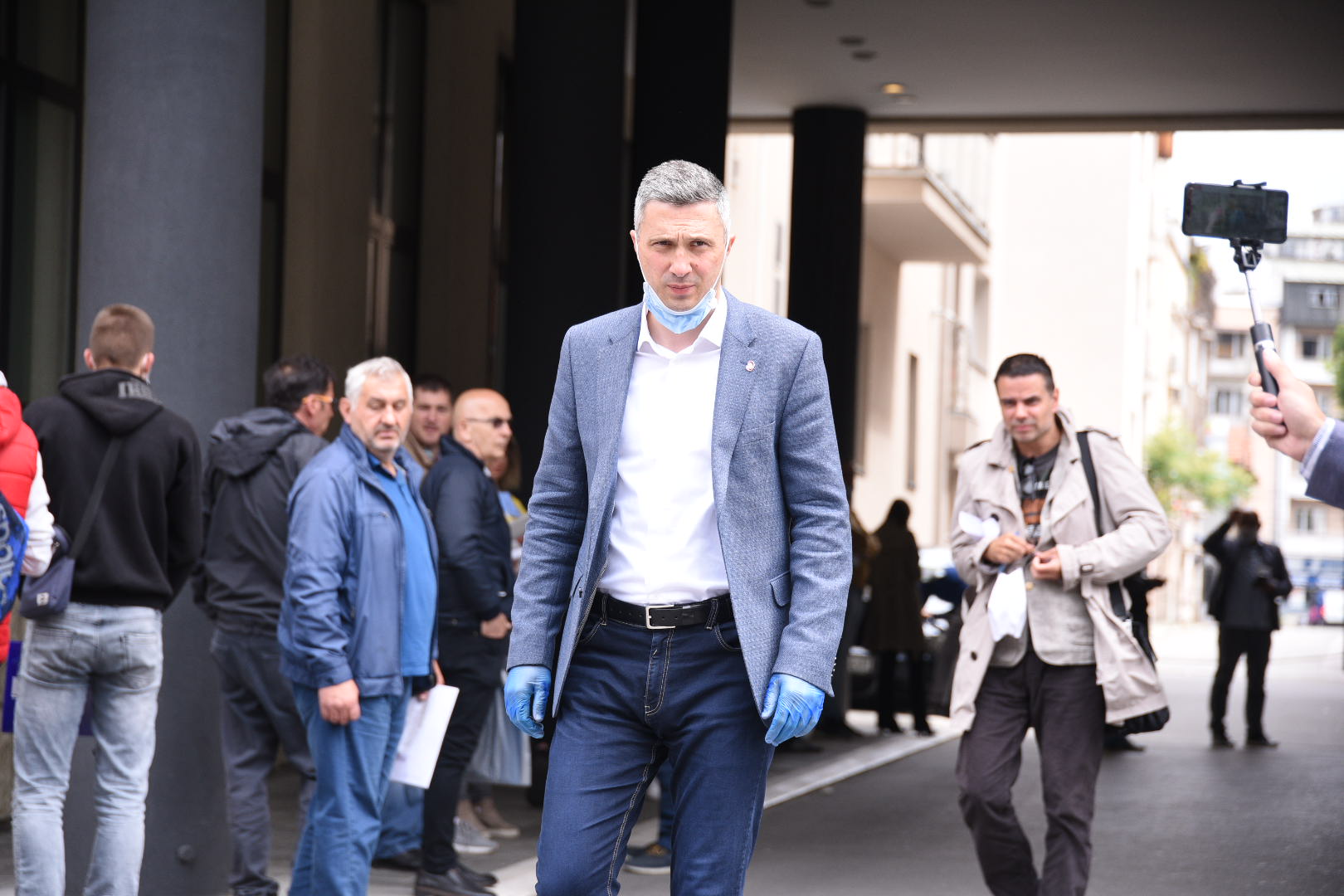 Beograd 28.05.2020. Bosko Obradovic, sudjenje povodom cepanja sakoa Marjanu Risticevicu, Marjan Risticevic, Foto: Dragan Mujan/Nova.rs