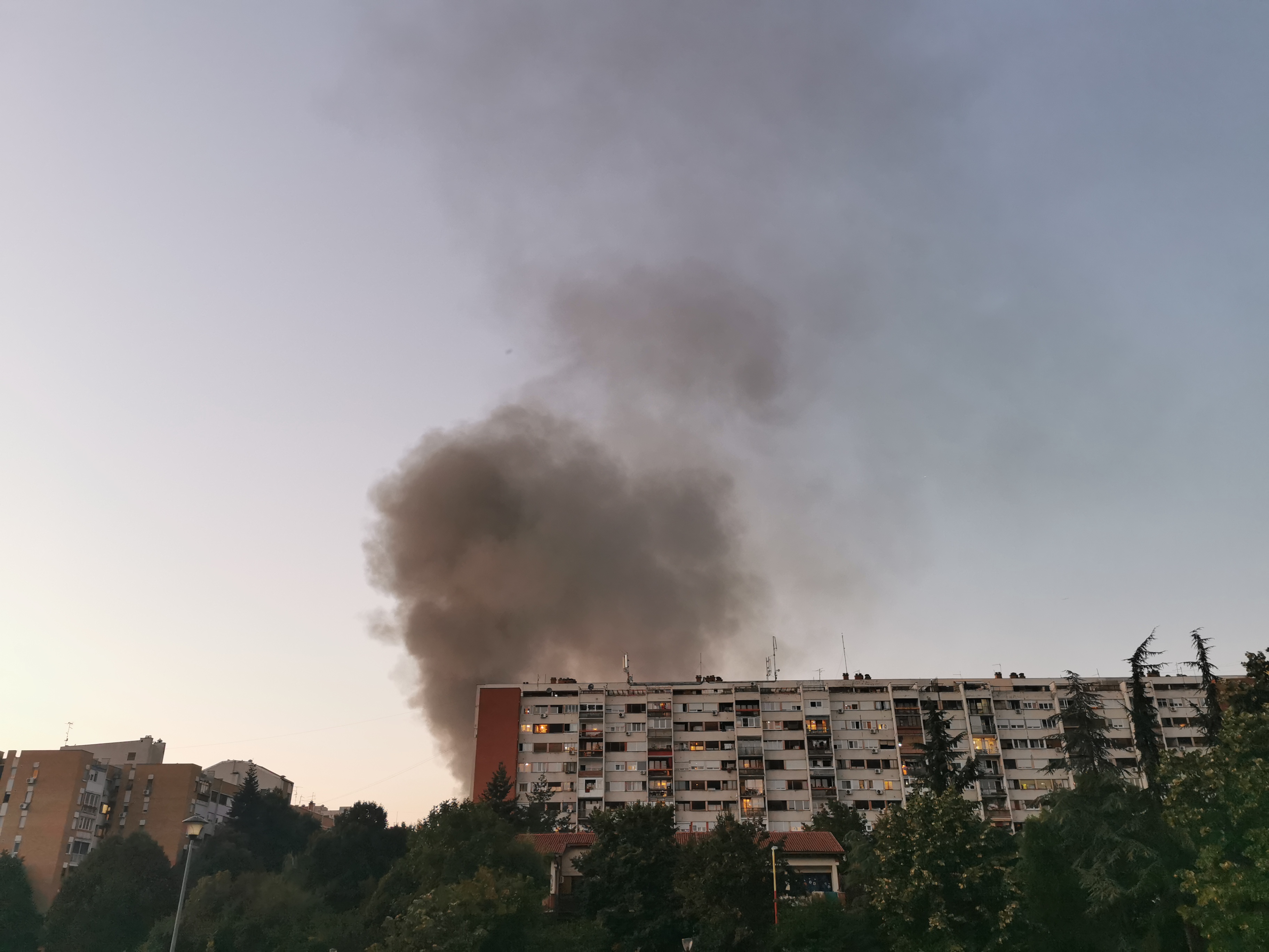 Beograd, 08.09.2020. Požar, dim