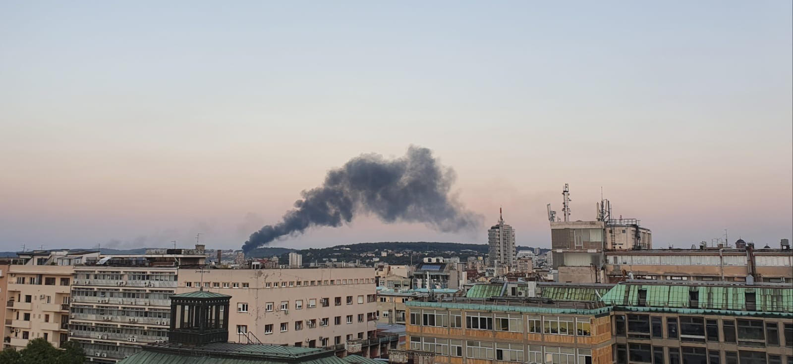 Beograd, 08.09.2020. Požar, dim