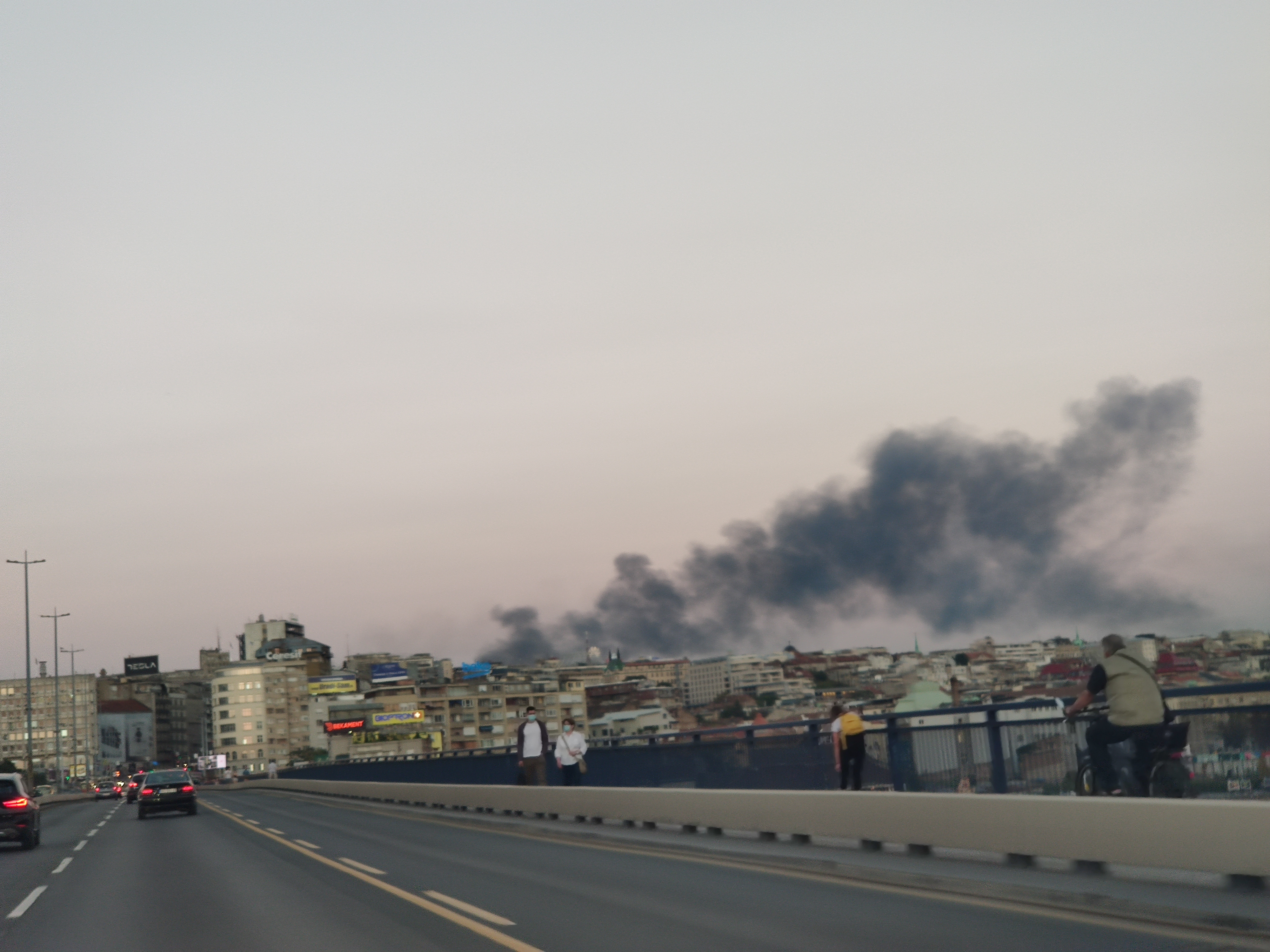 Beograd, 08.09.2020. Požar, dim