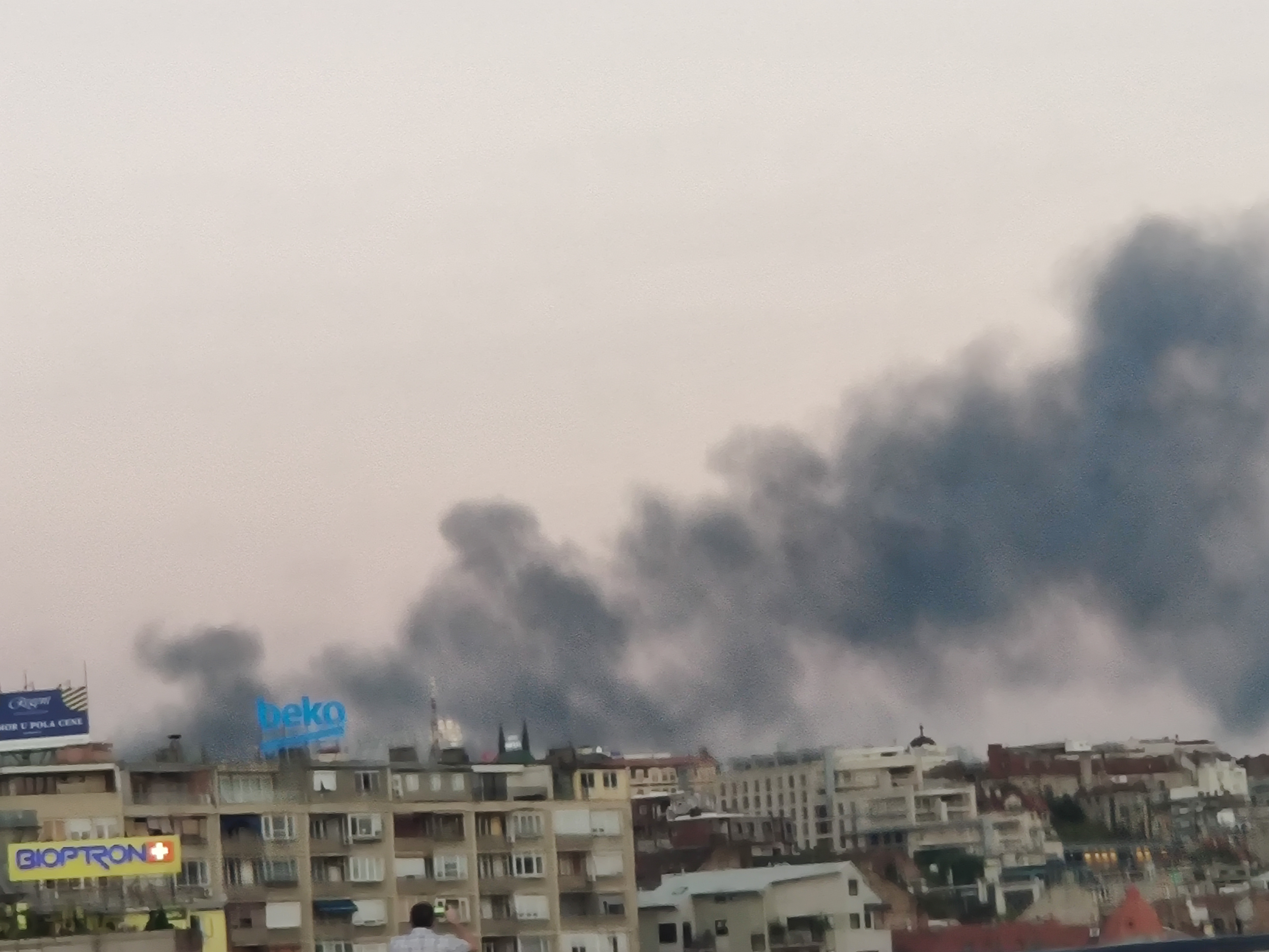 Beograd, 08.09.2020. Požar, dim