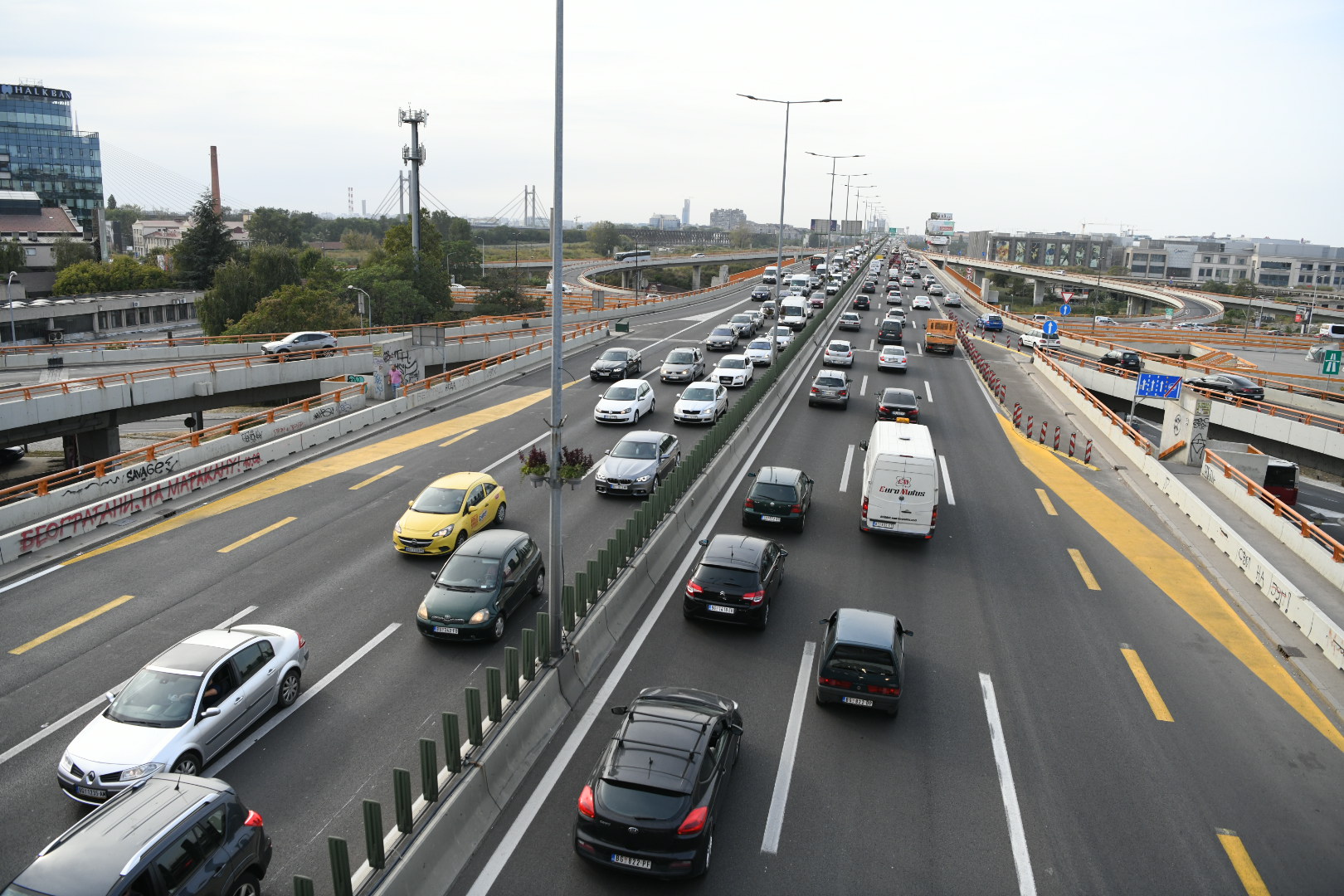 Beograd 18.09.2020. Gazel. Auto put, autoput, auto-put, gužva, zastoj Foto: Vesna Lalić/Nova.rs