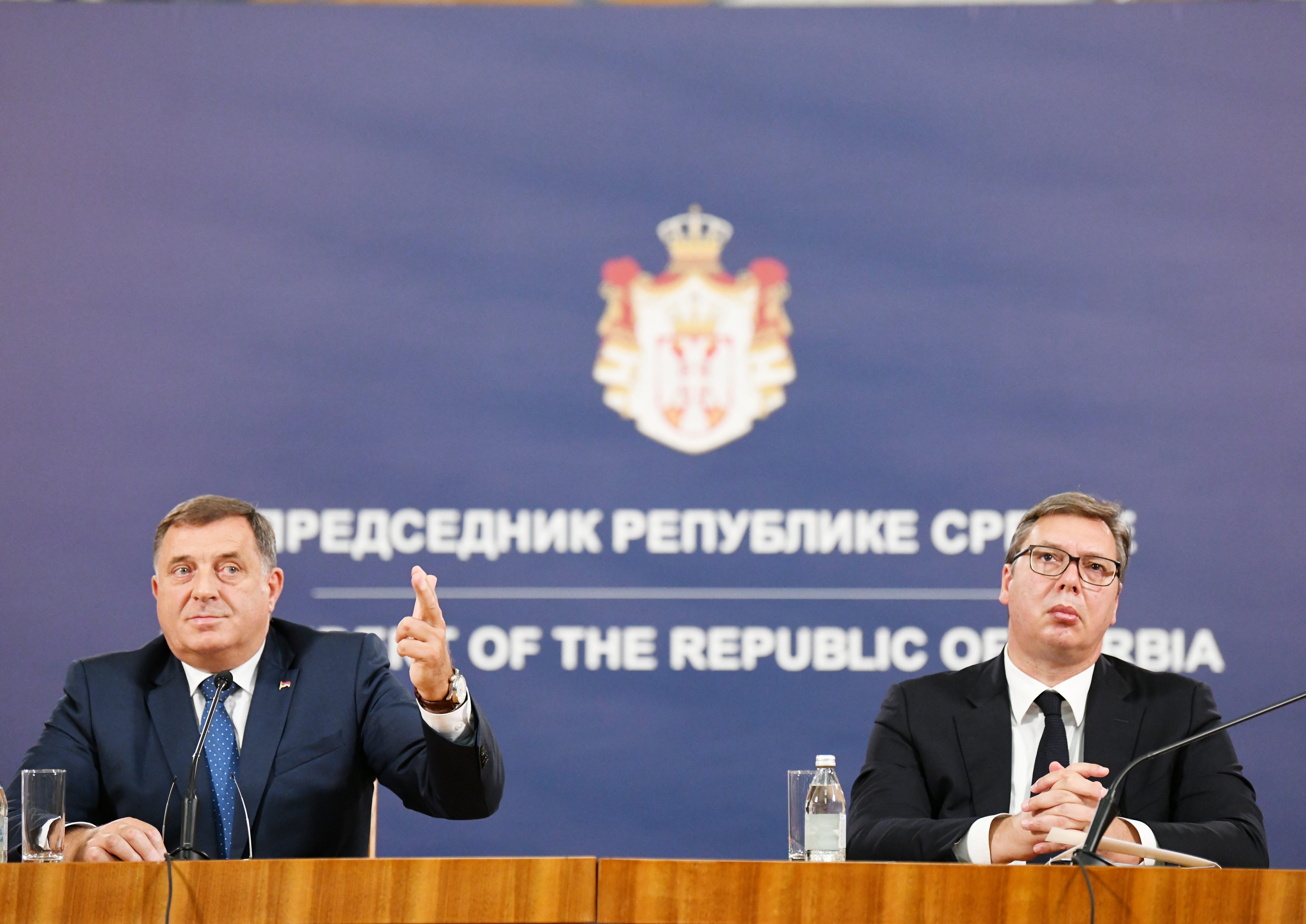 Beograd 26.08.2020. Milorad Dodik, Aleksandar Vučić. Sastanak, susret Aleksandra Vučića i Milorada Dodika u Beogradu Foto: Vesna Lalić/Nova.rs