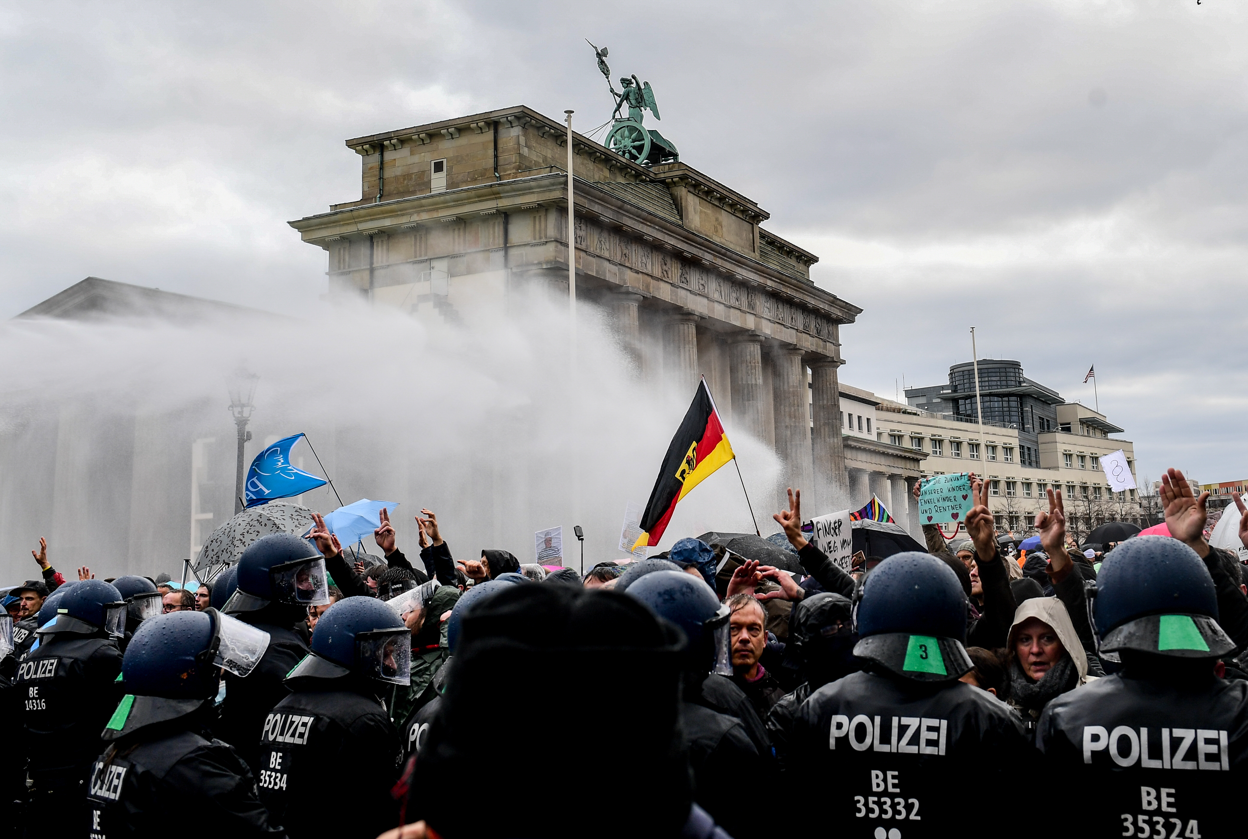 Demonstration against coronavirus restrictions in Berlin