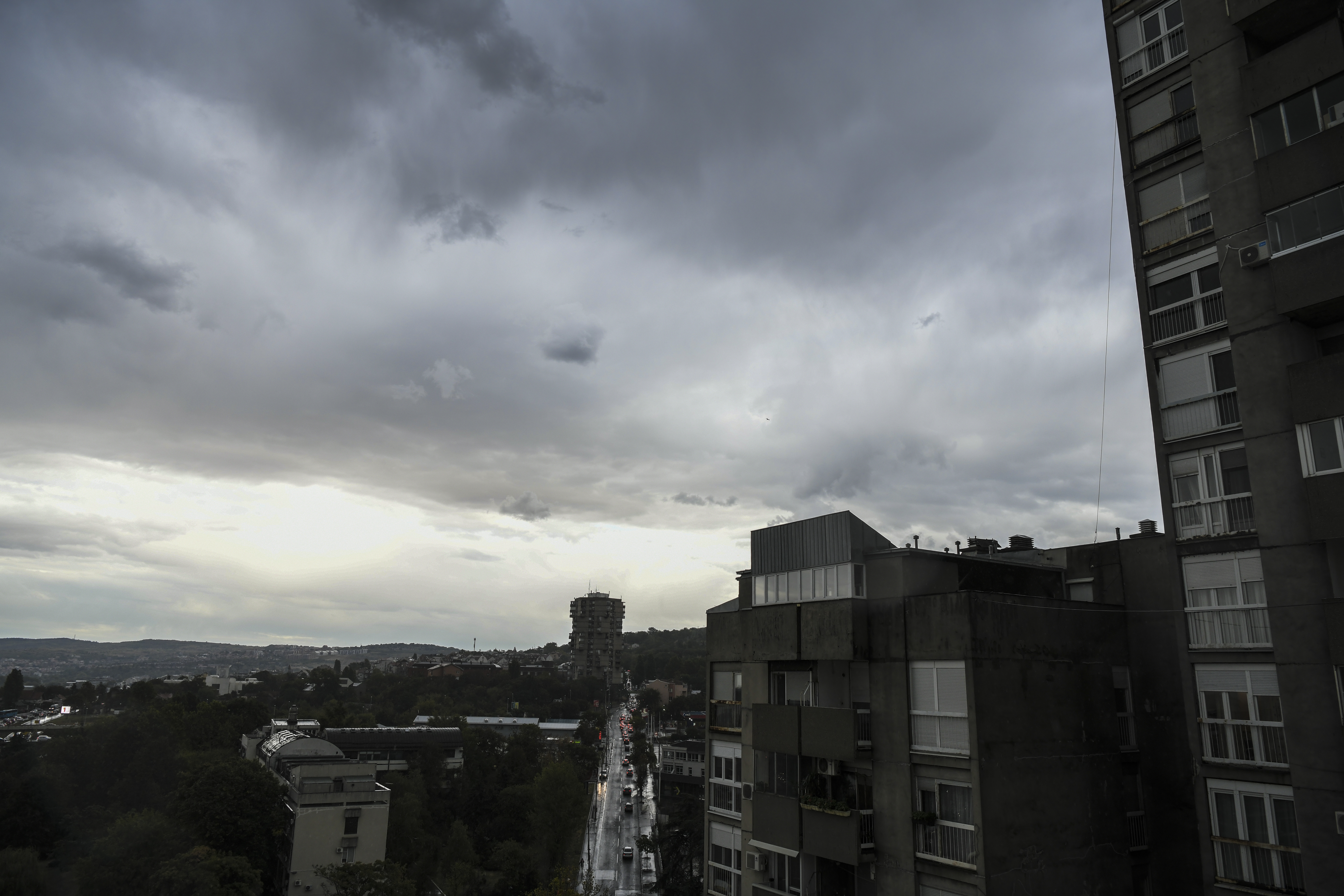 Beograd 28.09.2020. Kisa, nevreme, oluja, jesen