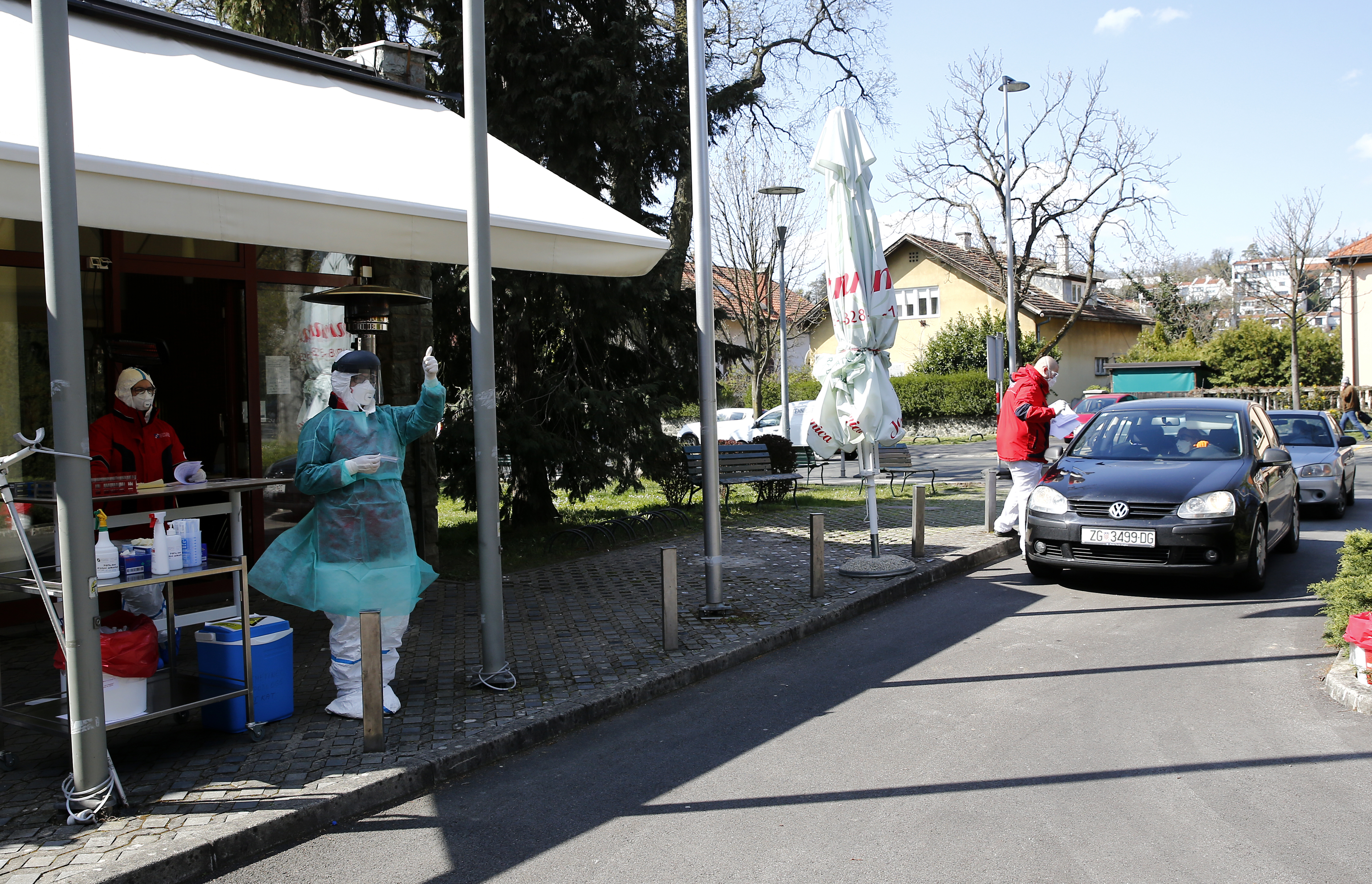 SARS-CoV-2 drive-in testing