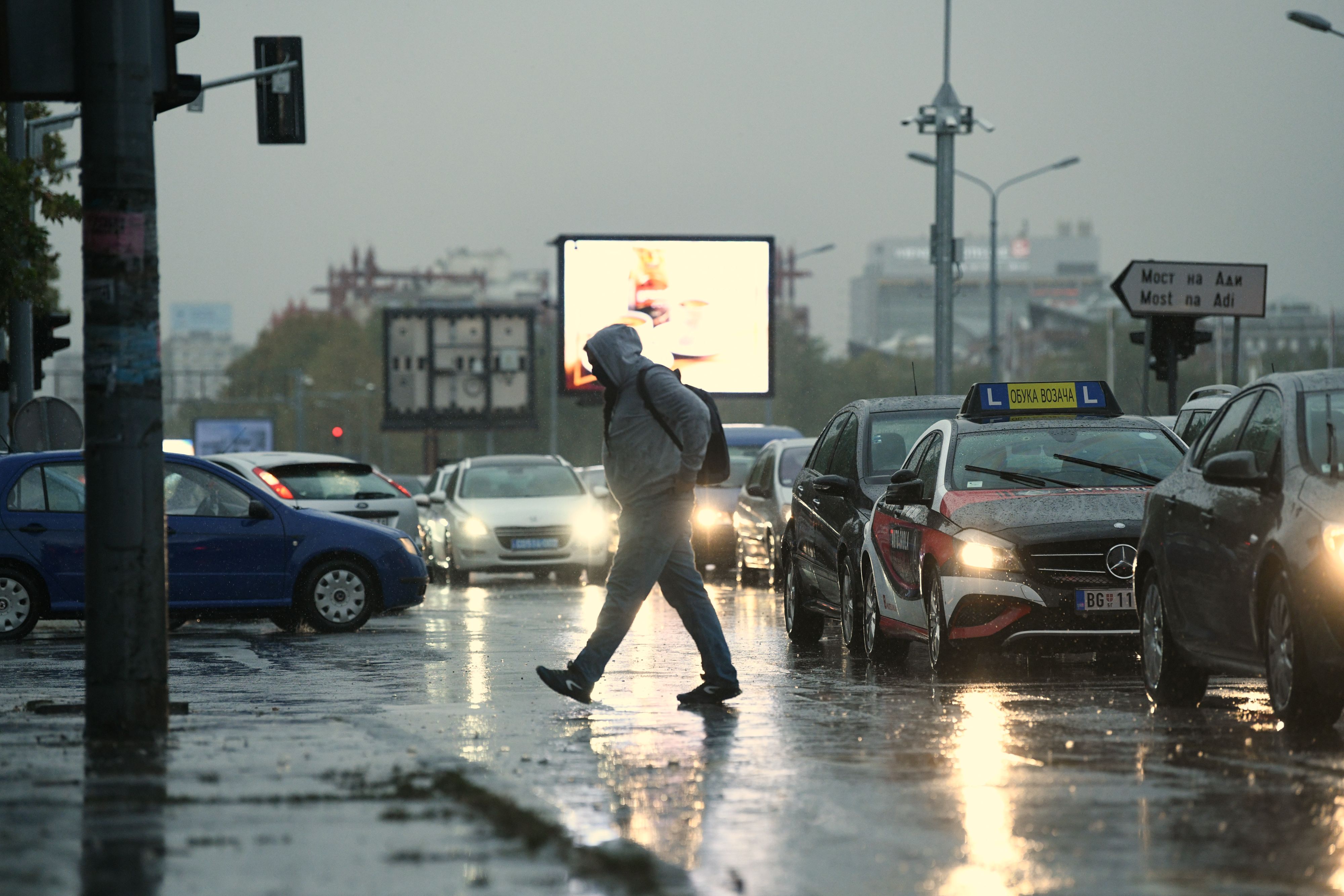 Beograd 28.09.2020. Kisa, nevreme, oluja, jesen