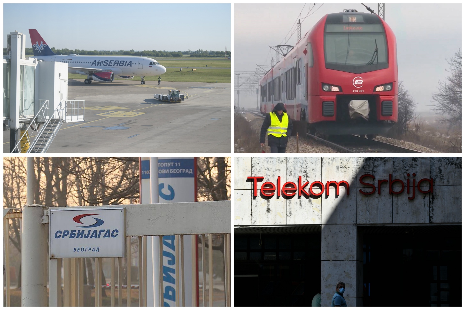 Er Srbija, Železnice, Srbijagas i Telekom kombo