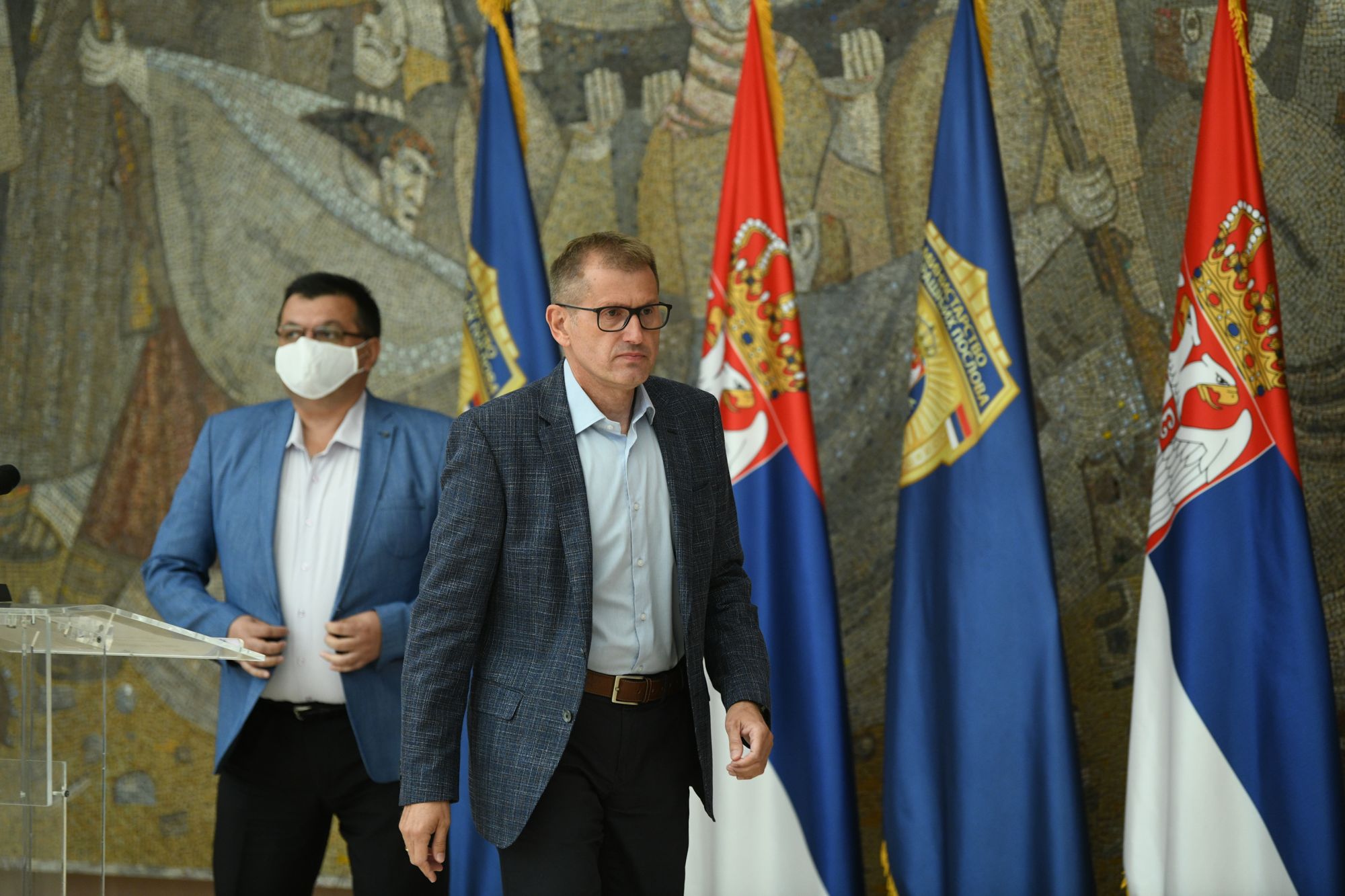 Beograd 11 jul 2020. Konferencija za novinare direktora policije Vladimir Rebica povodom protesta Foto:Filip Krainčanić/Nova.rs