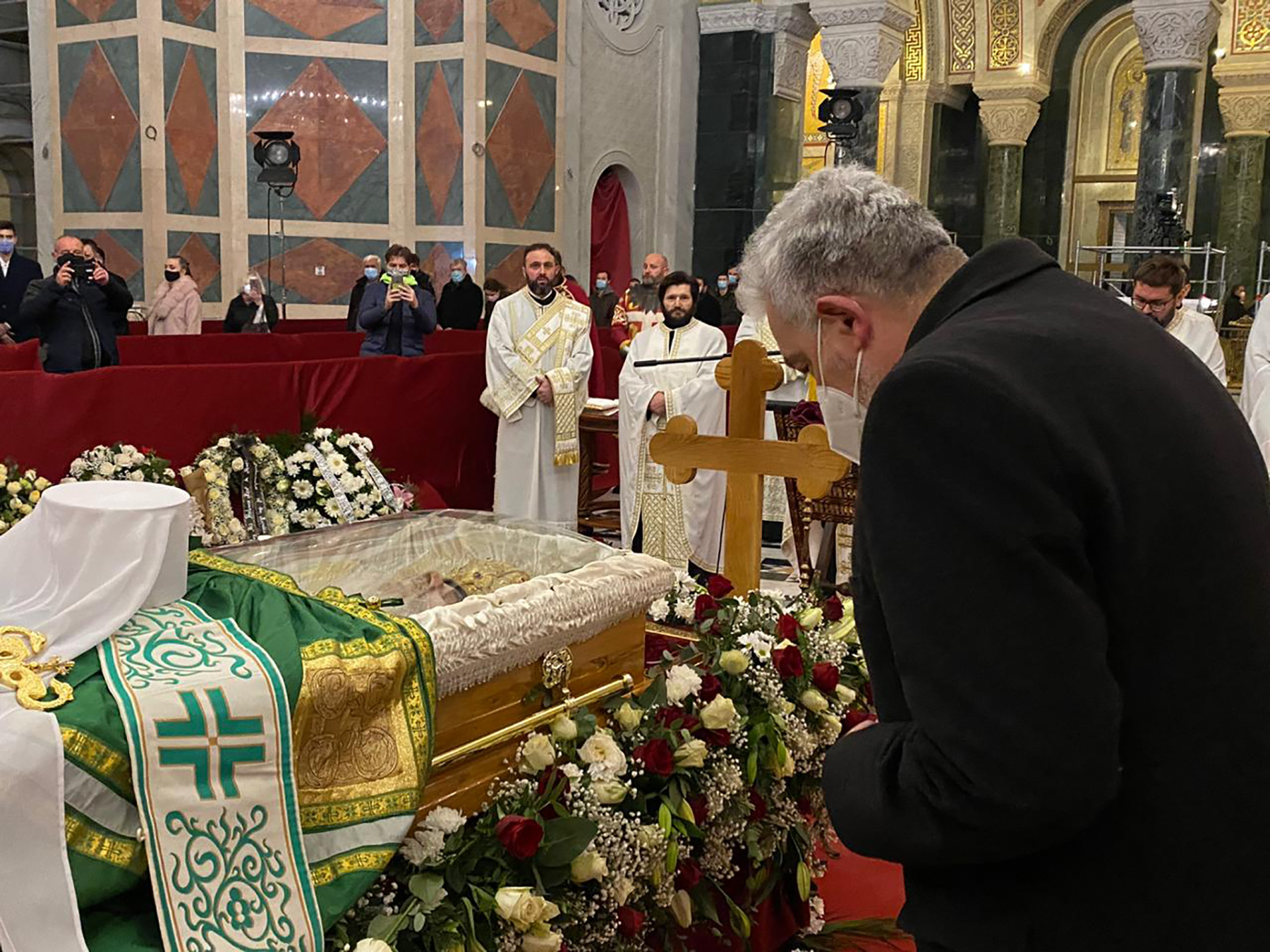 Hram Sv. Save, Zdravko Krivokapić, Patrijarh Irinej