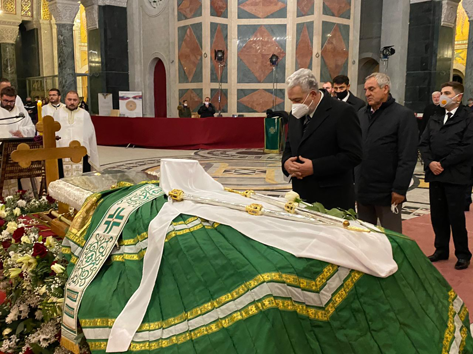Hram Sv. Save, Zdravko Krivokapić, Patrijarh Irinej