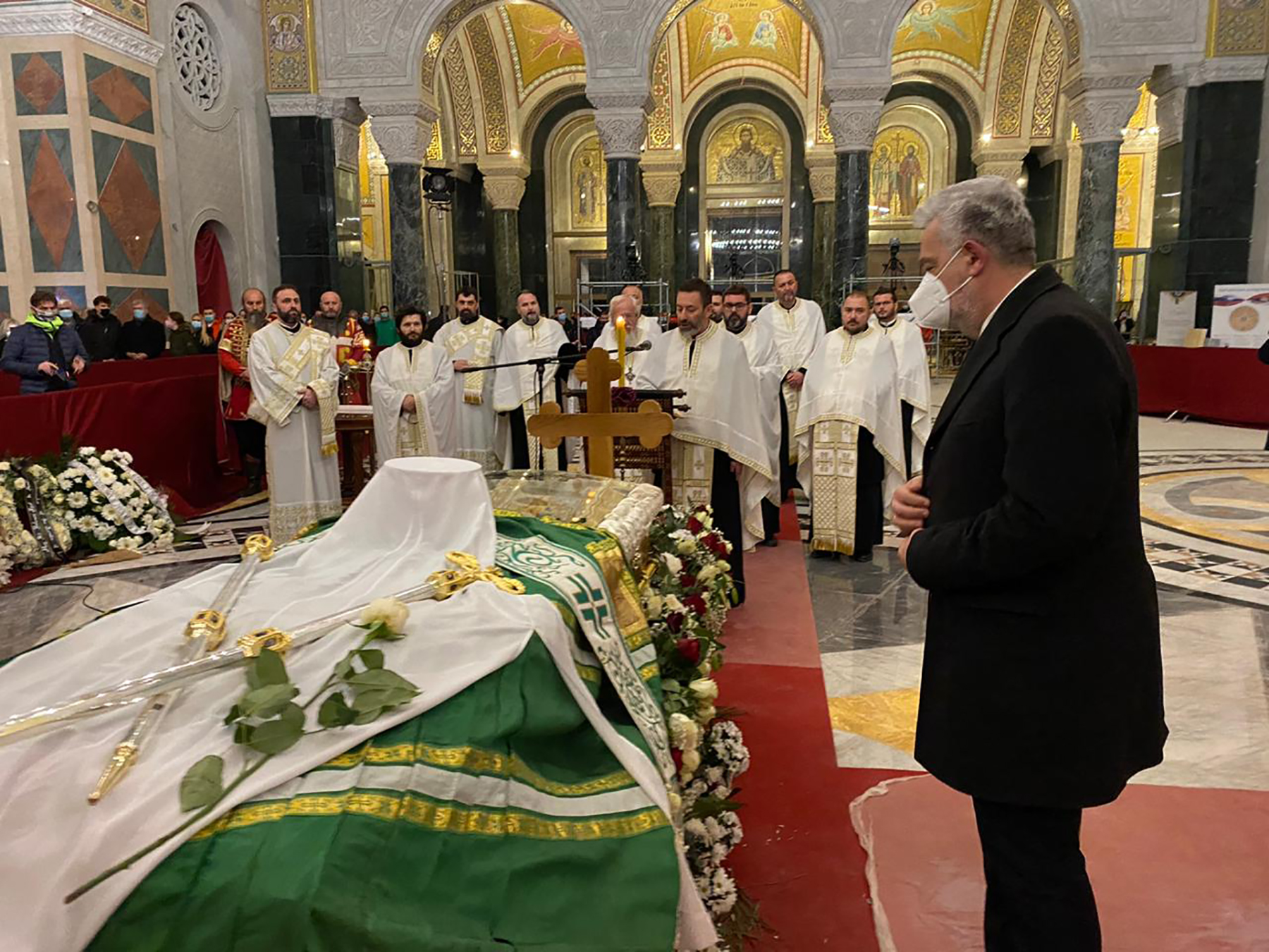 Hram Sv. Save, Zdravko Krivokapić, Patrijarh Irinej