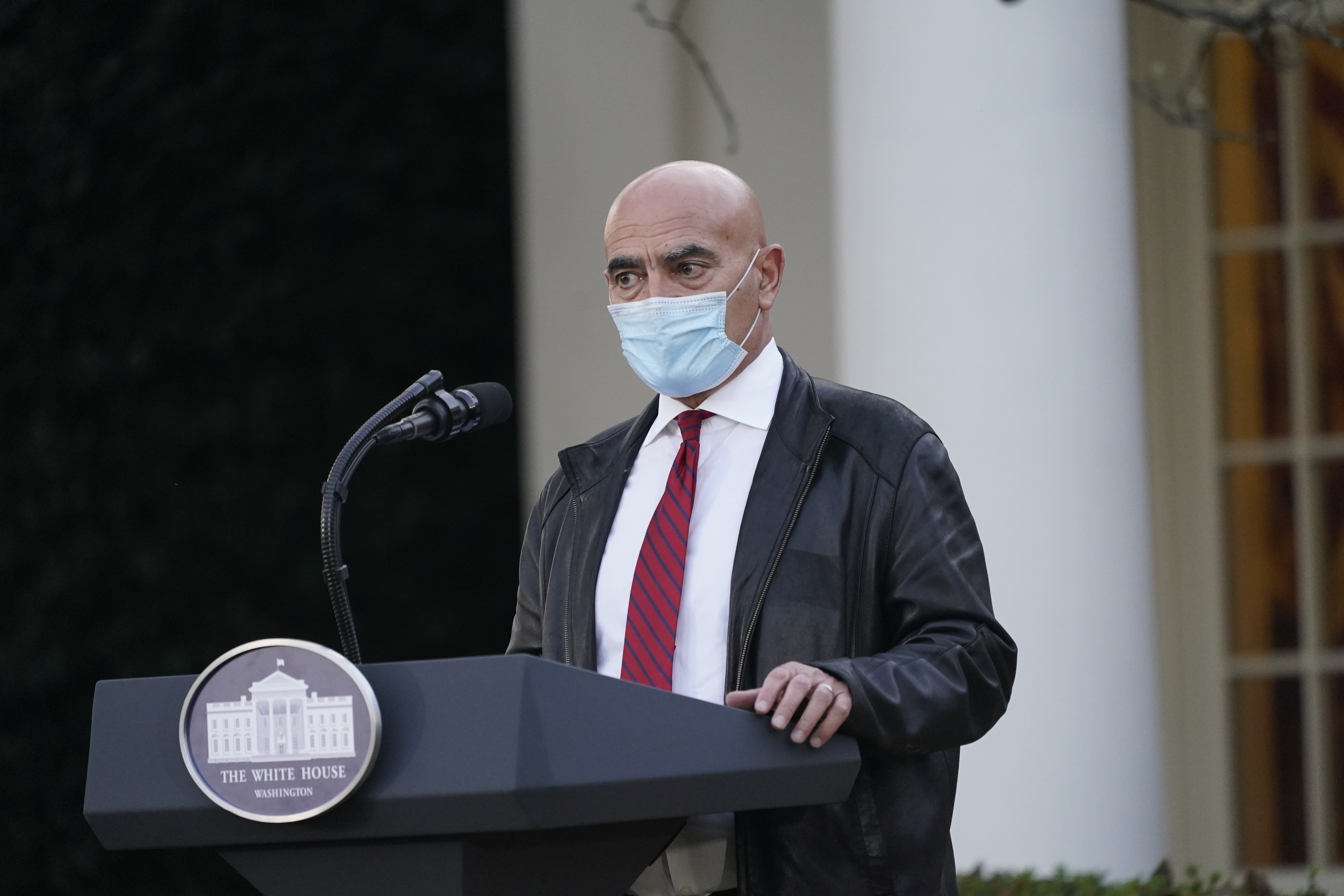 US President Donald J. Trump delivers an update on Operation Warp Speed