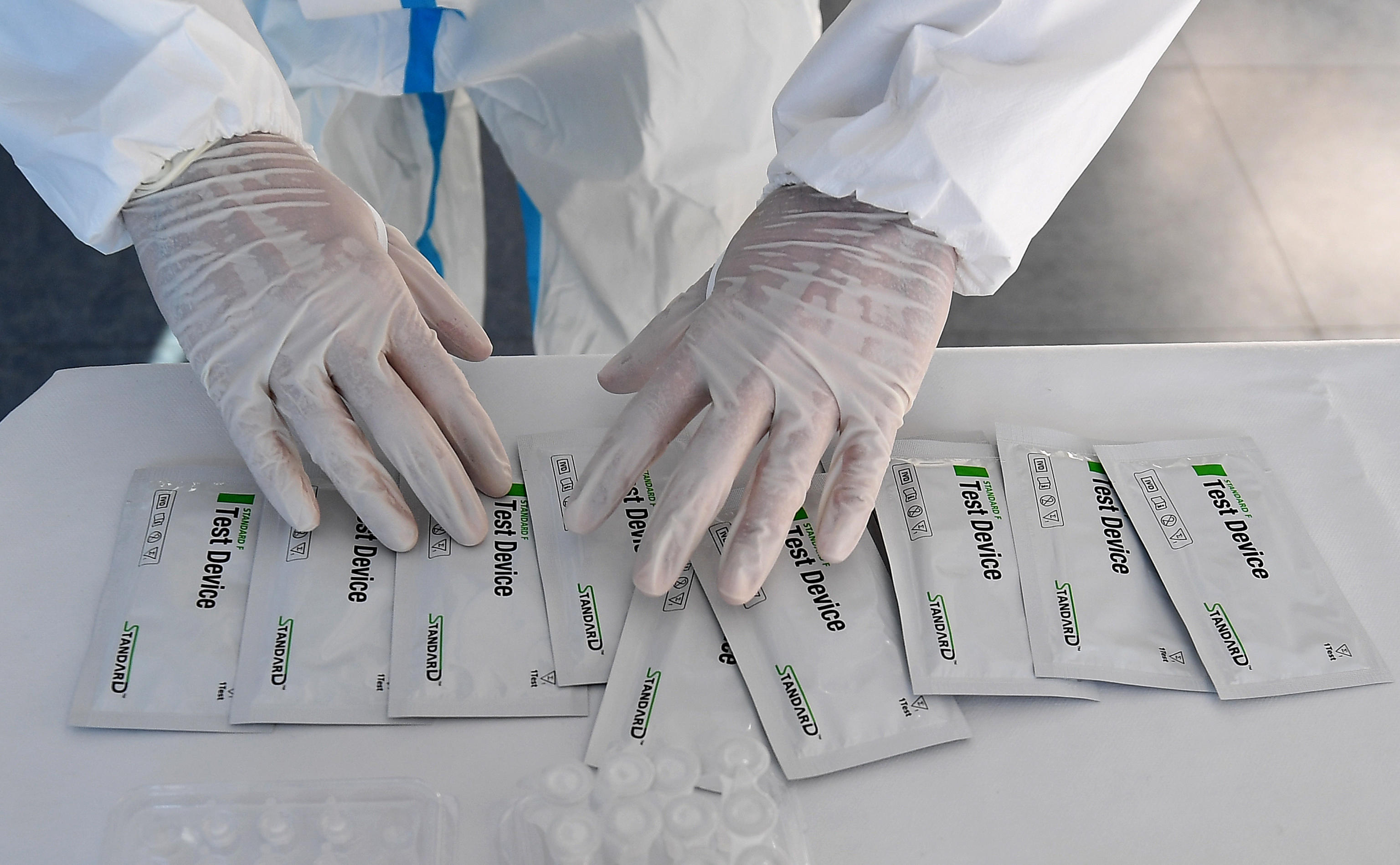 Covid-19 rapid antigen tests in Rome
