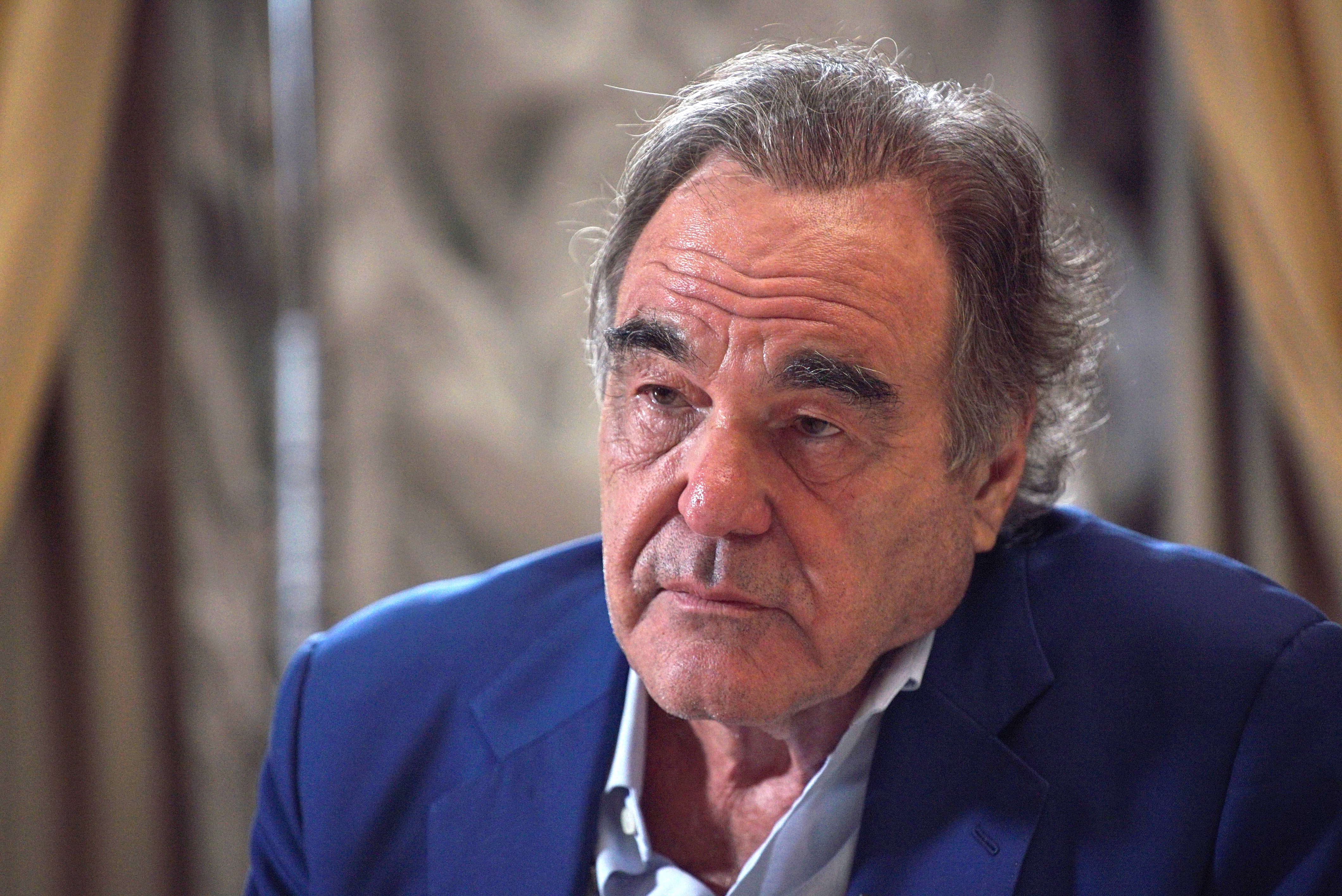 US film director Oliver Stone interviews Vladimir Putin